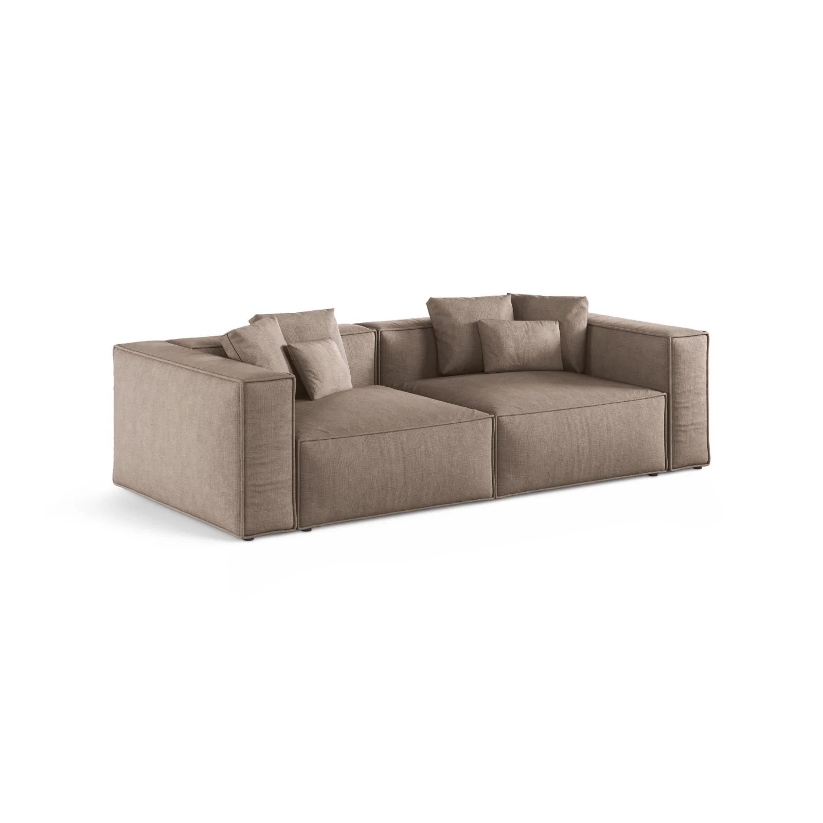 Aveiro 4-Sitzer Sofa aus Samt, Chenille oder Strukturstoff, 236x118x86 cm - Image 66