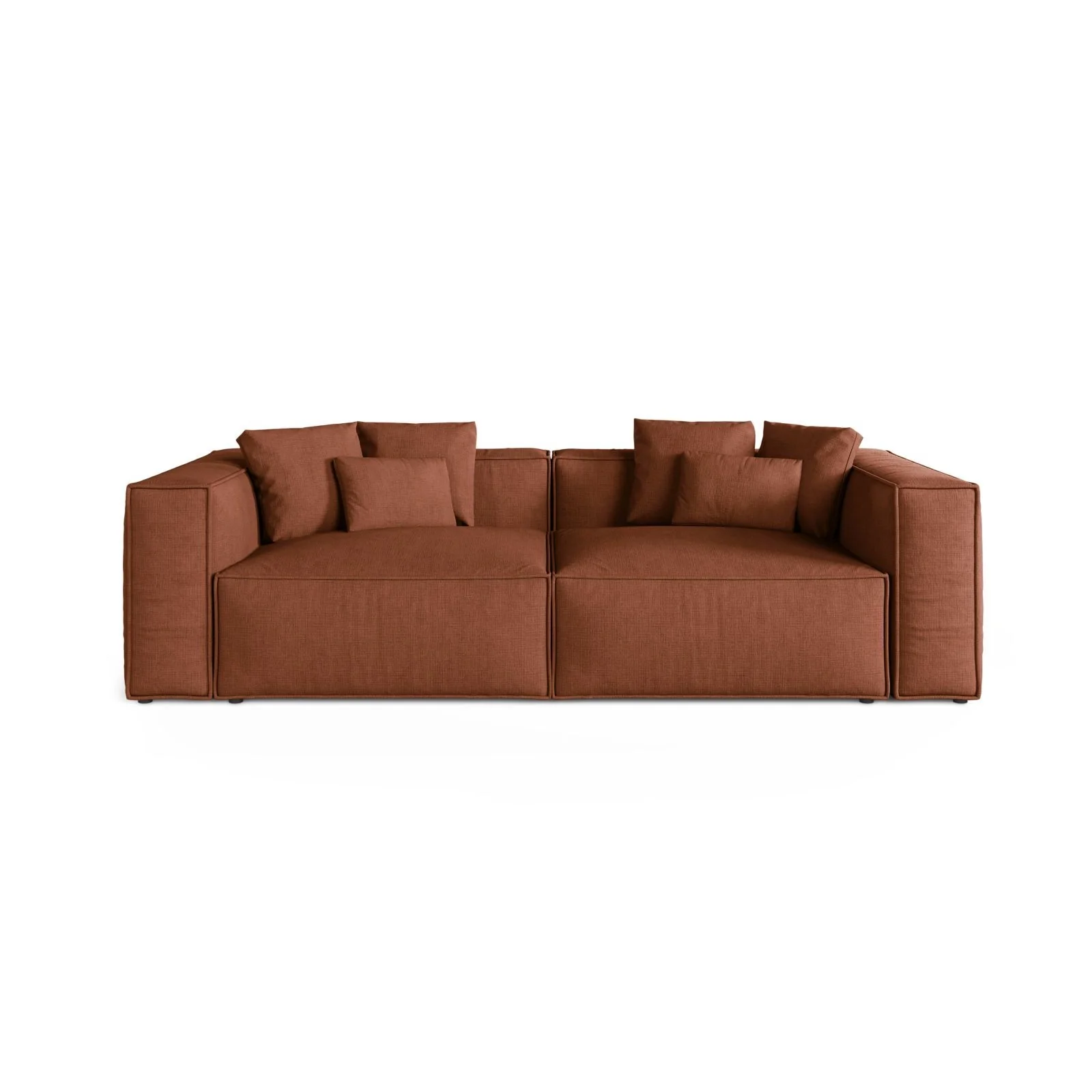 Aveiro 4-Sitzer Sofa aus Samt, Chenille oder Strukturstoff, 236x118x86 cm - Image 69