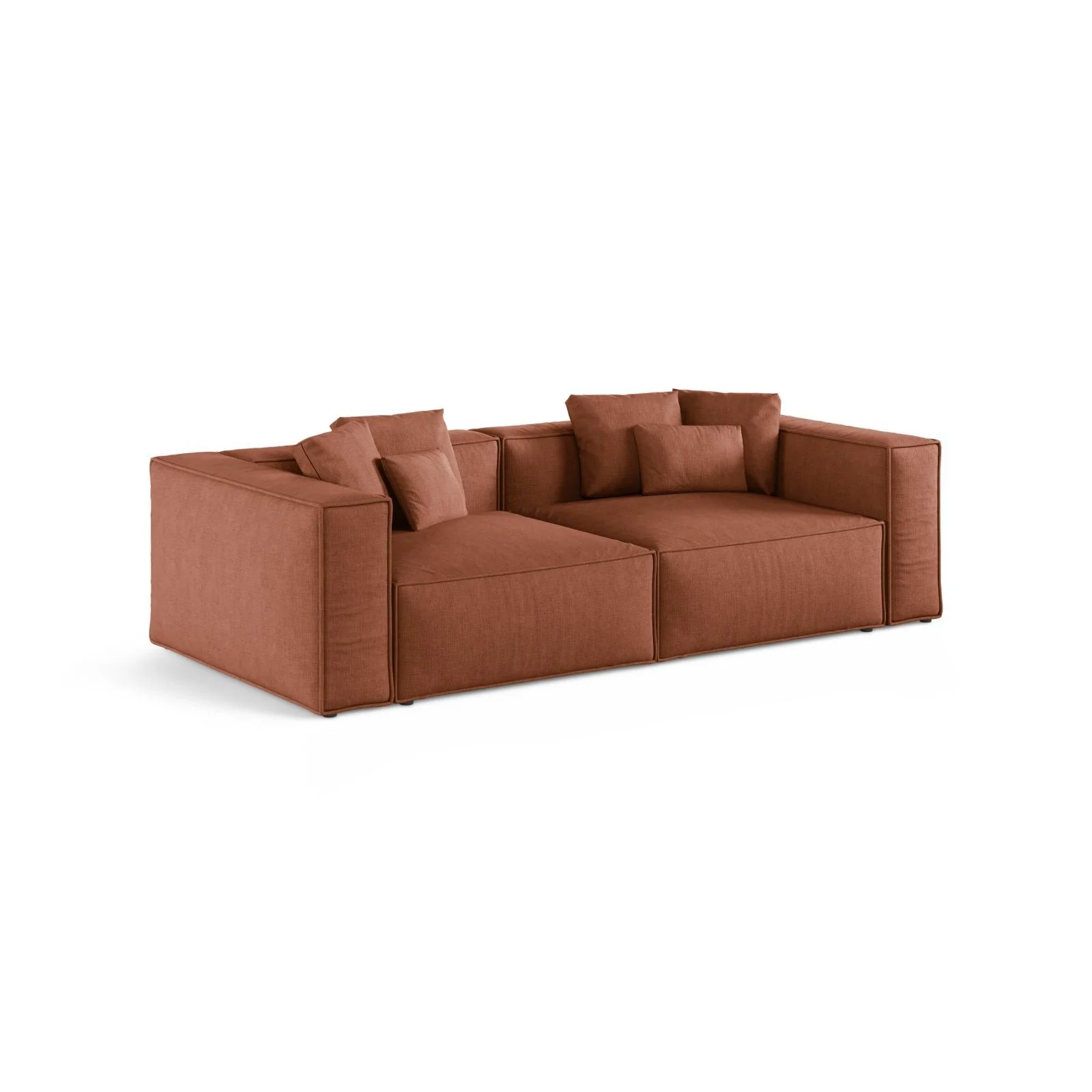 Aveiro 4-Sitzer Sofa aus Samt, Chenille oder Strukturstoff, 236x118x86 cm - Image 70