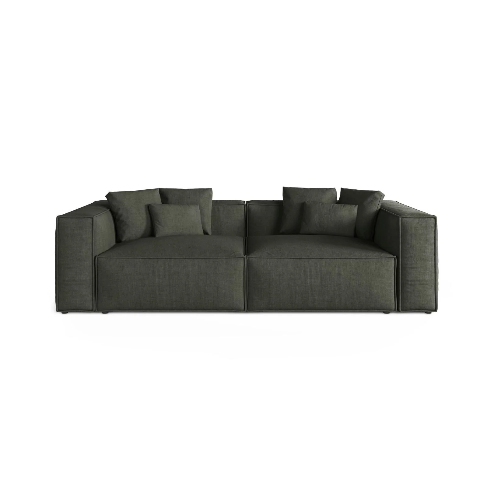 Aveiro 4-Sitzer Sofa aus Samt, Chenille oder Strukturstoff, 236x118x86 cm - Image 73
