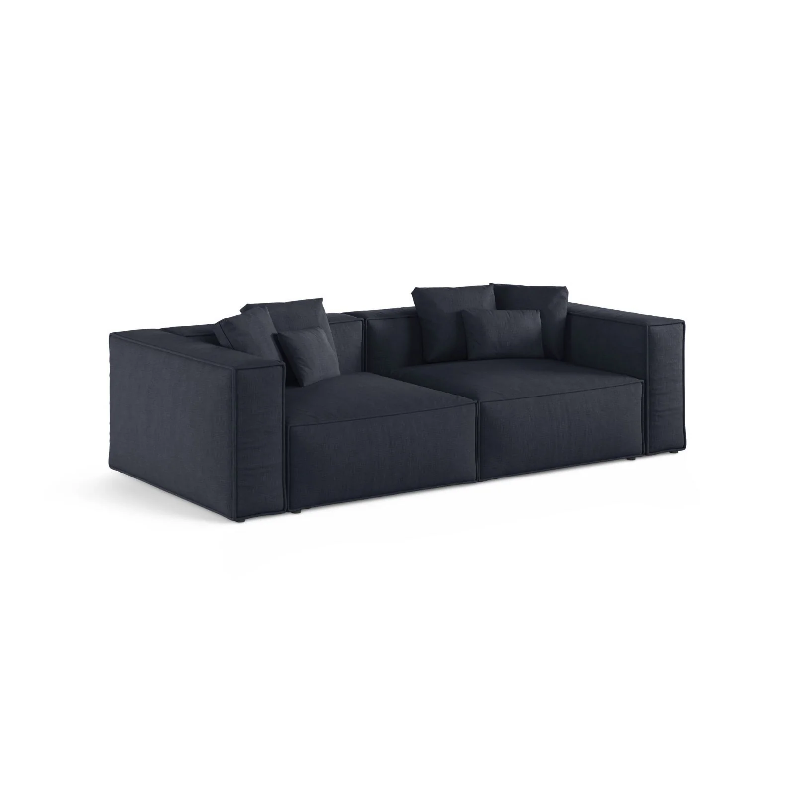 Aveiro 4-Sitzer Sofa aus Samt, Chenille oder Strukturstoff, 236x118x86 cm - Image 78