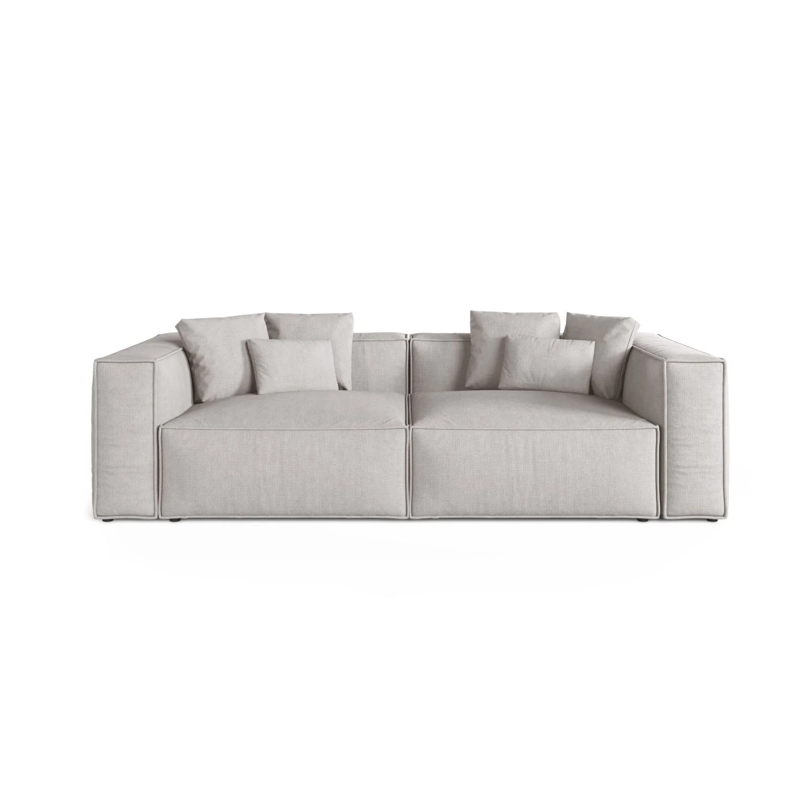 Aveiro 4-Sitzer Sofa aus Samt, Chenille oder Strukturstoff, 236x118x86 cm - Image 81