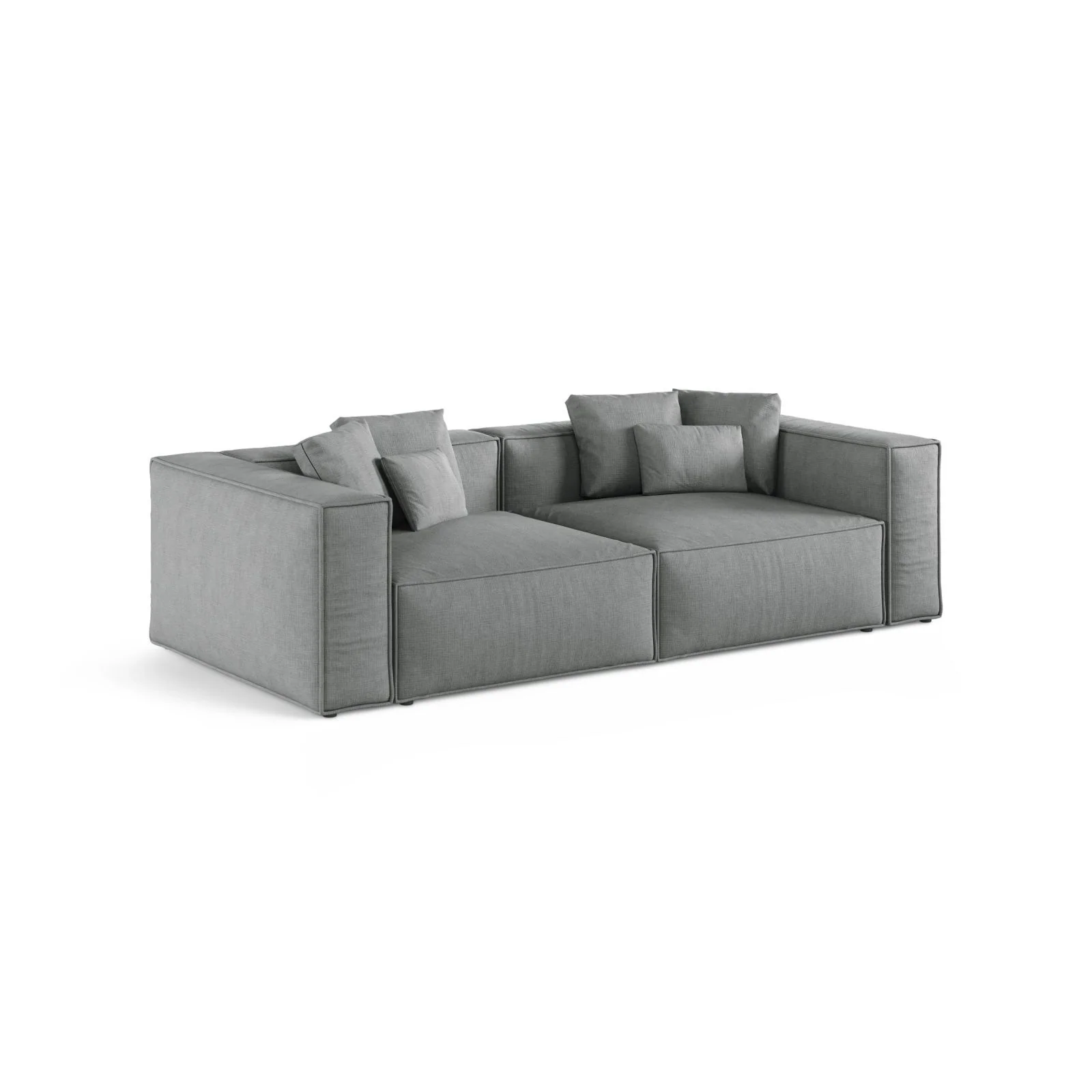 Aveiro 4-Sitzer Sofa aus Samt, Chenille oder Strukturstoff, 236x118x86 cm - Image 86
