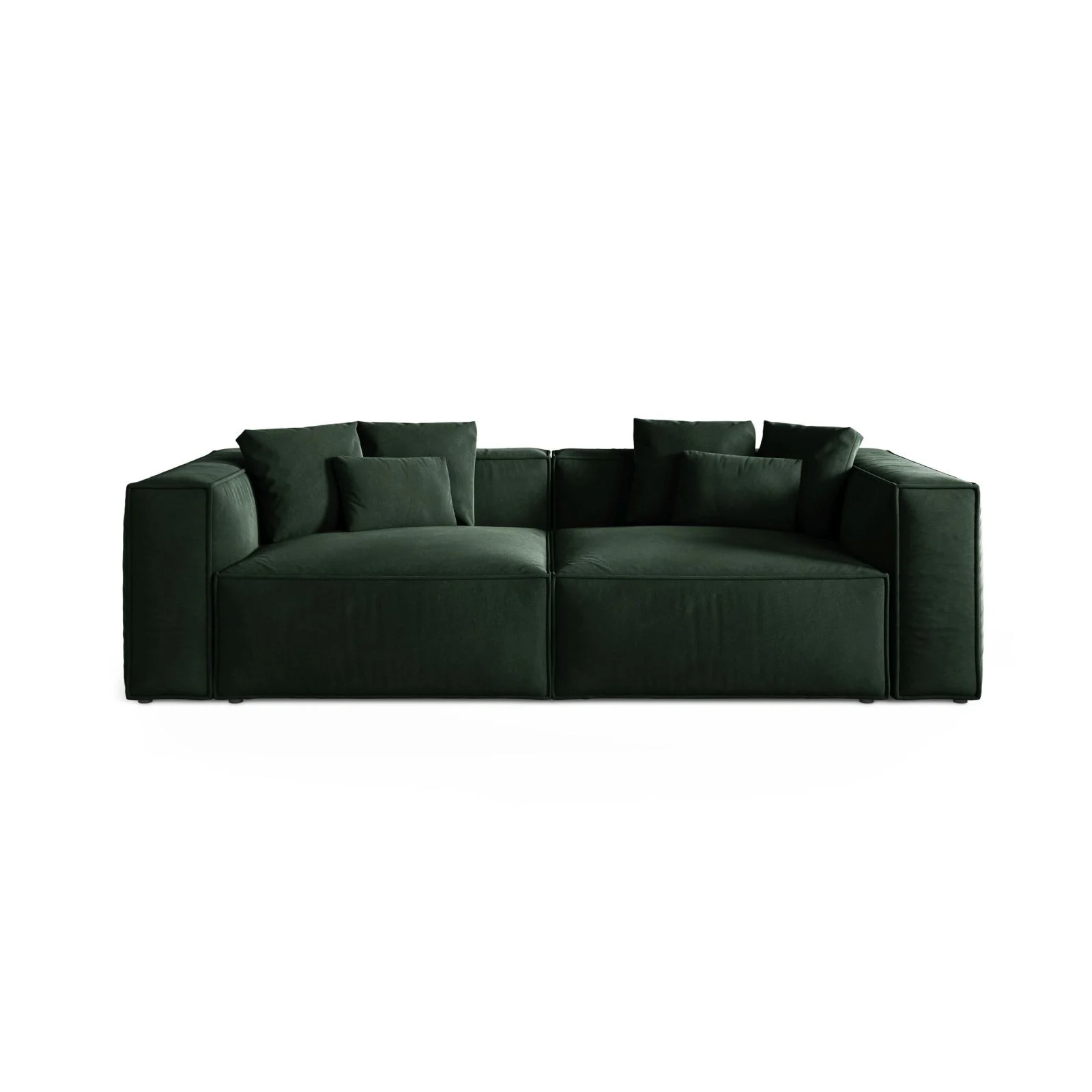 Aveiro 4-Sitzer Sofa aus Samt, Chenille oder Strukturstoff, 236x118x86 cm - Image 9