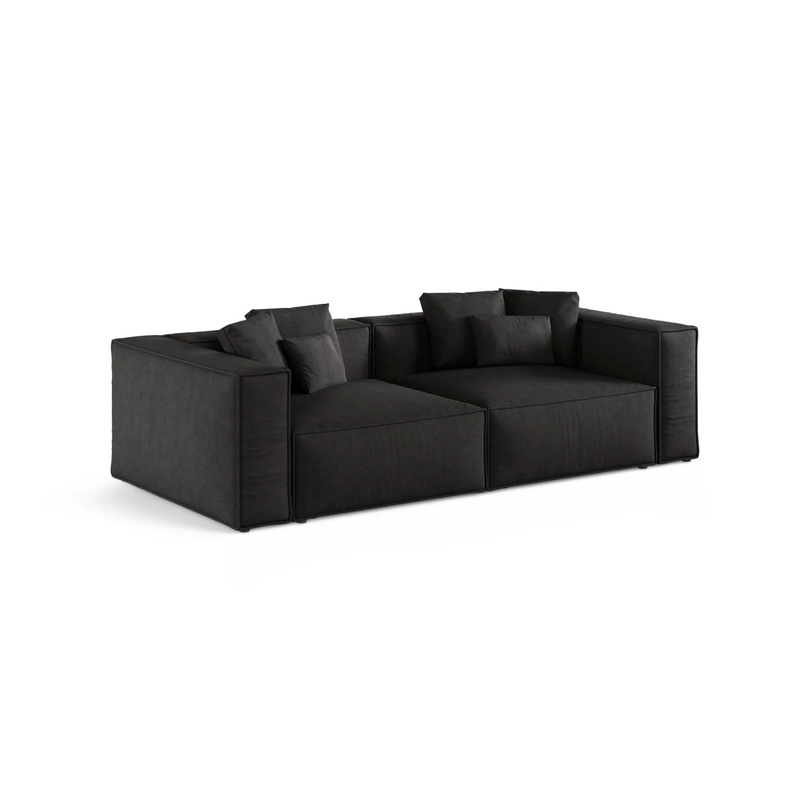 Aveiro 4-Sitzer Sofa aus Samt, Chenille oder Strukturstoff, 236x118x86 cm - Image 90
