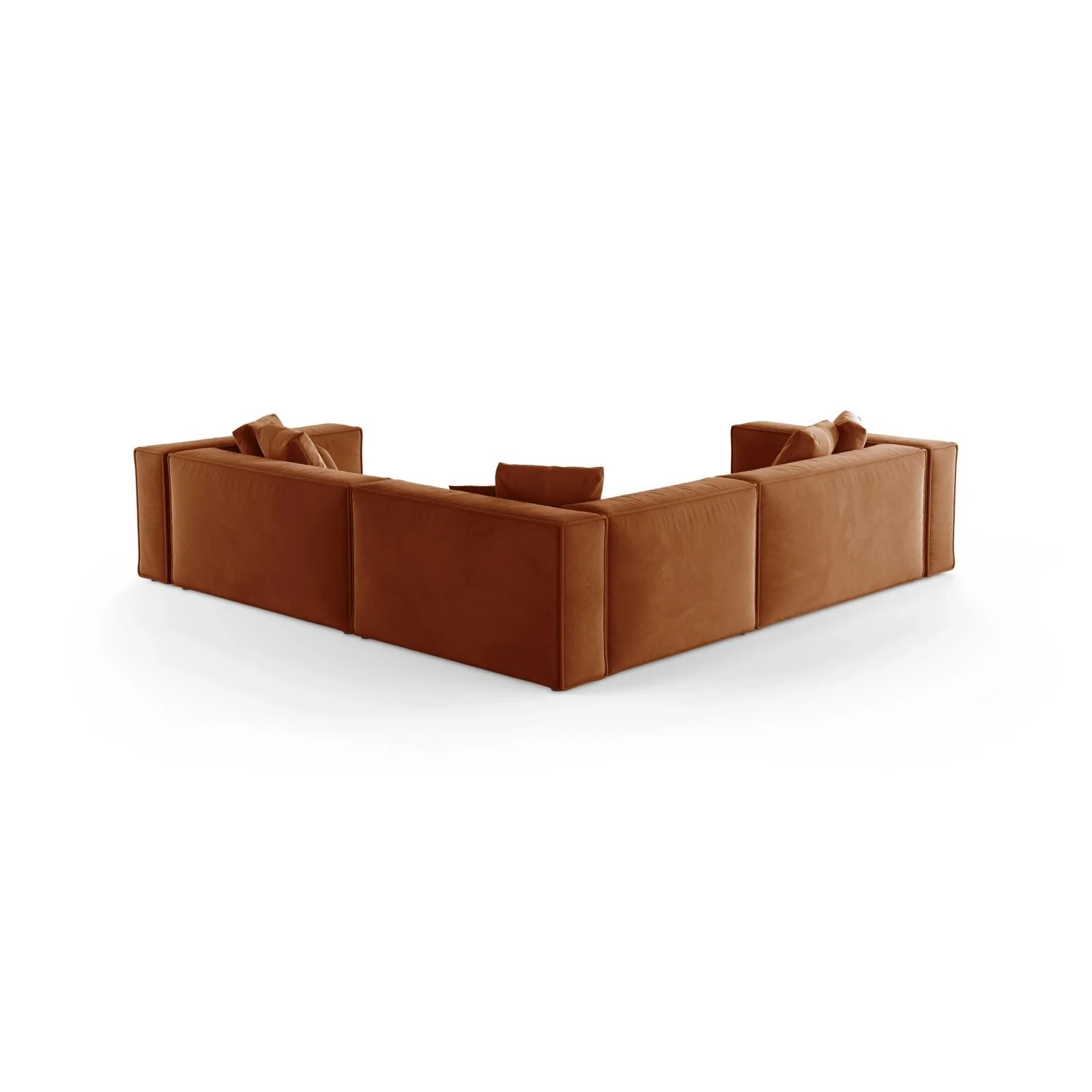 Aveiro 5-Sitzer Ecksofa, symmetrisch, aus Samt, Chenille oder Strukturstoff, 268x268x86 cm - Image 15