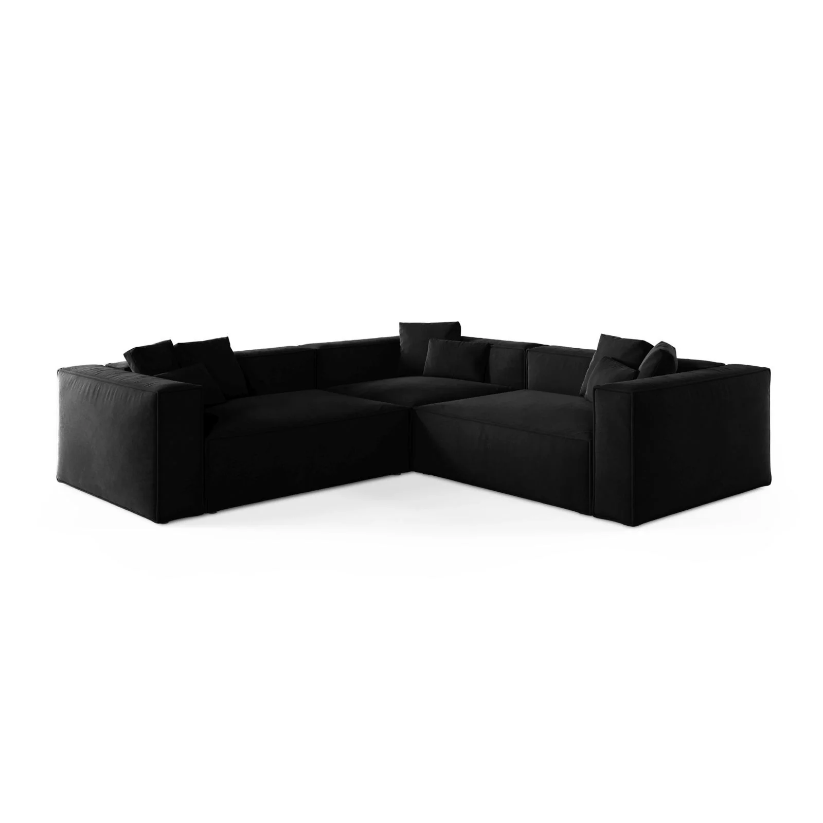 Aveiro 5-Sitzer Ecksofa, symmetrisch, aus Samt, Chenille oder Strukturstoff, 268x268x86 cm - Image 21