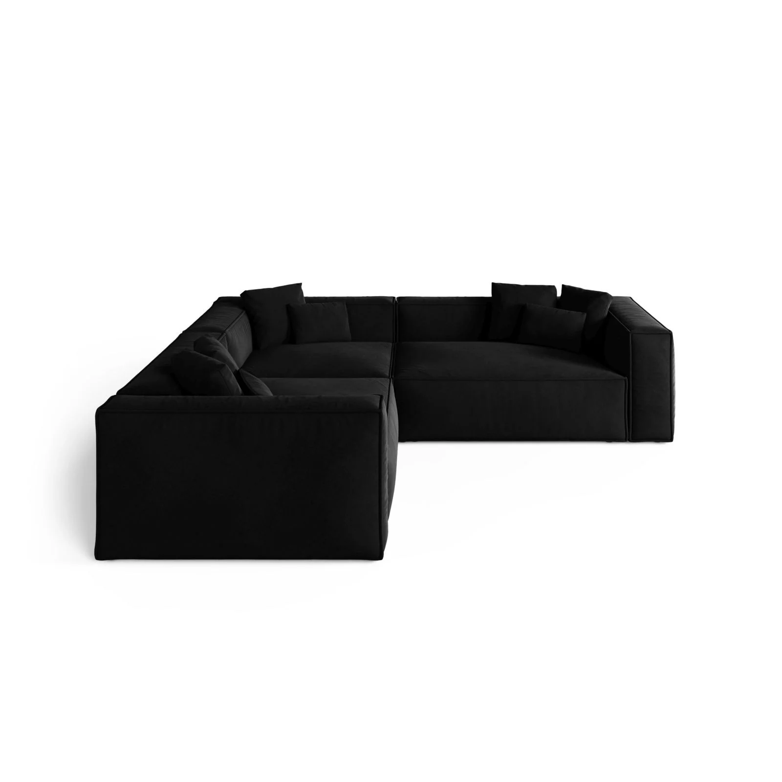 Aveiro 5-Sitzer Ecksofa, symmetrisch, aus Samt, Chenille oder Strukturstoff, 268x268x86 cm - Image 22