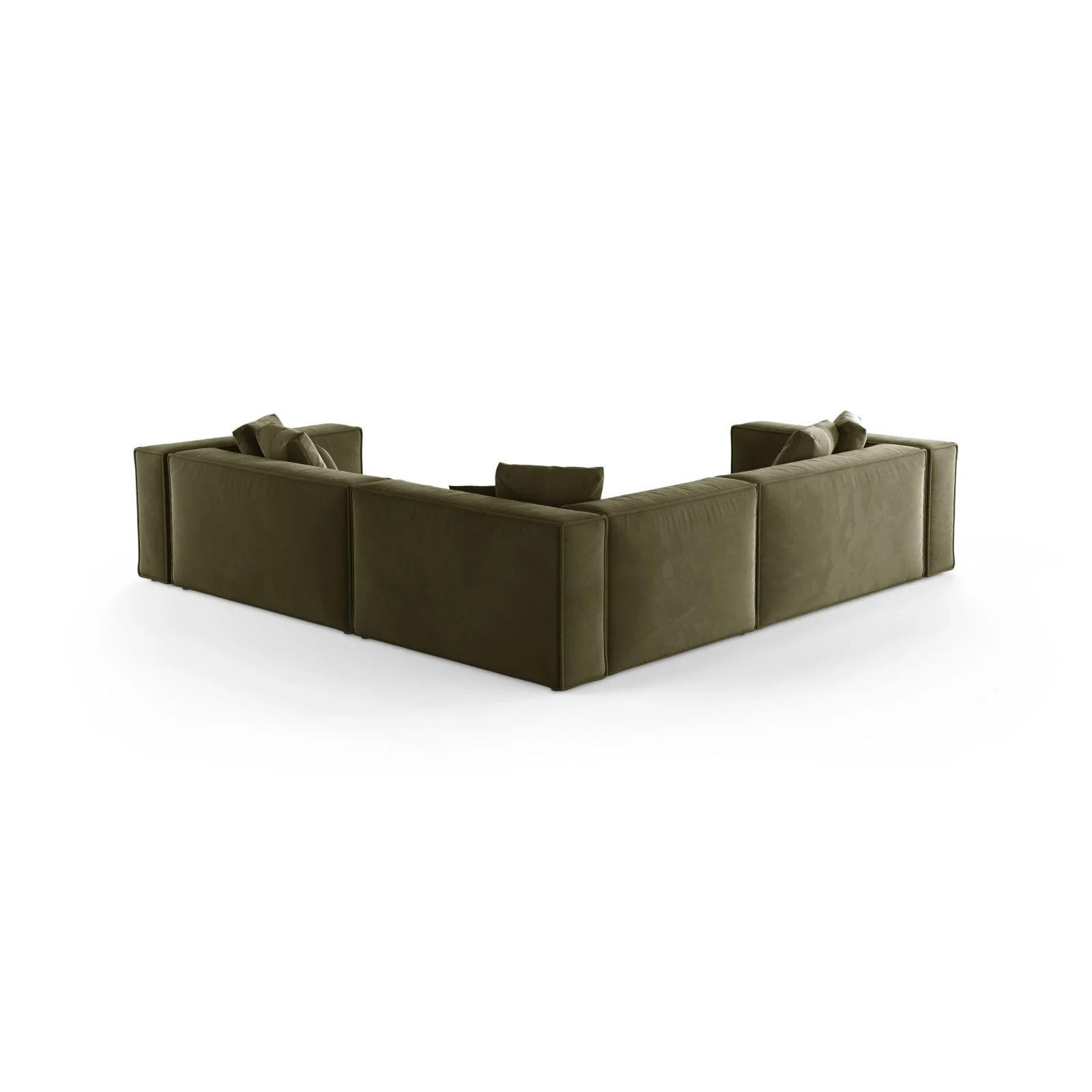 Aveiro 5-Sitzer Ecksofa, symmetrisch, aus Samt, Chenille oder Strukturstoff, 268x268x86 cm - Image 27