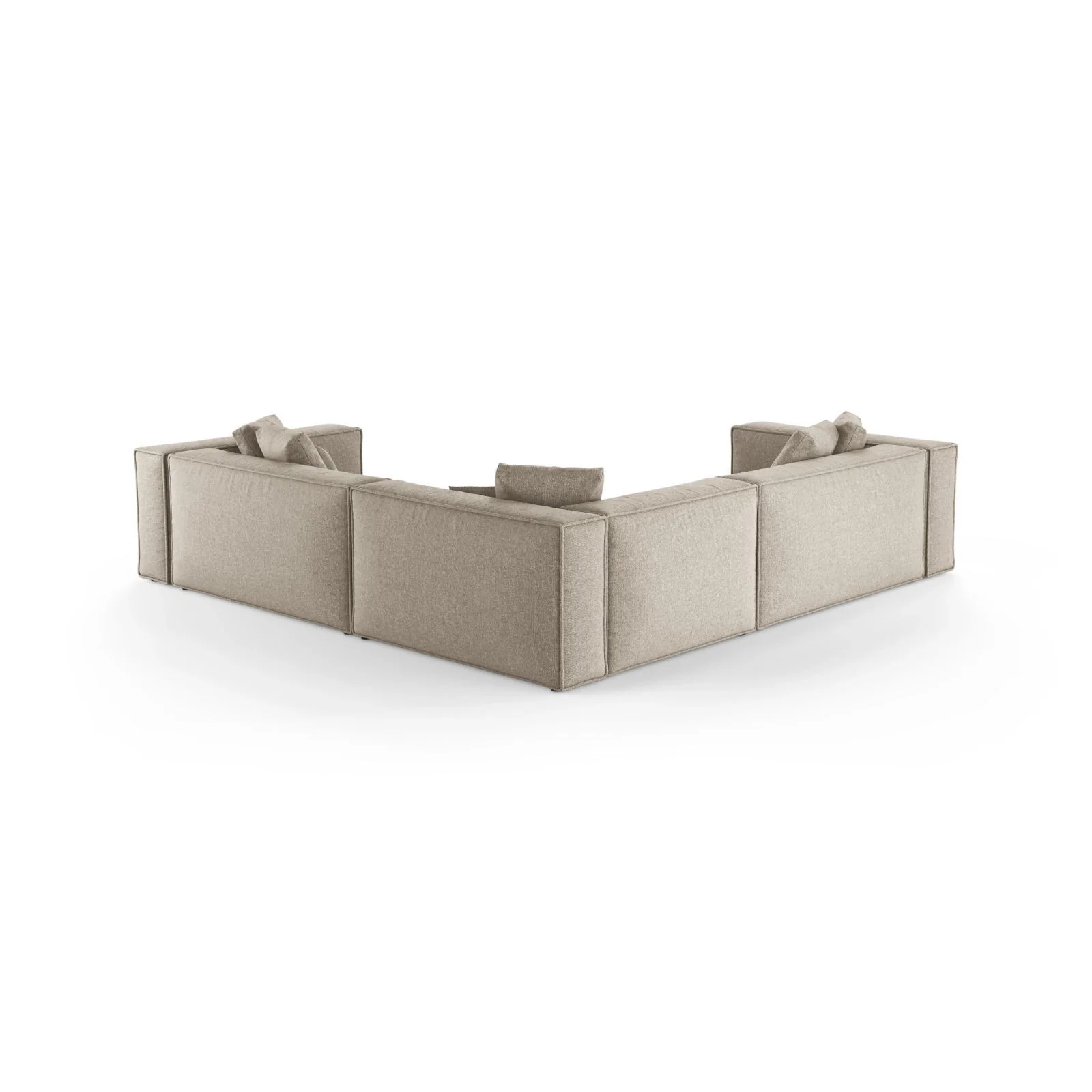 Aveiro 5-Sitzer Ecksofa, symmetrisch, aus Samt, Chenille oder Strukturstoff, 268x268x86 cm - Image 39