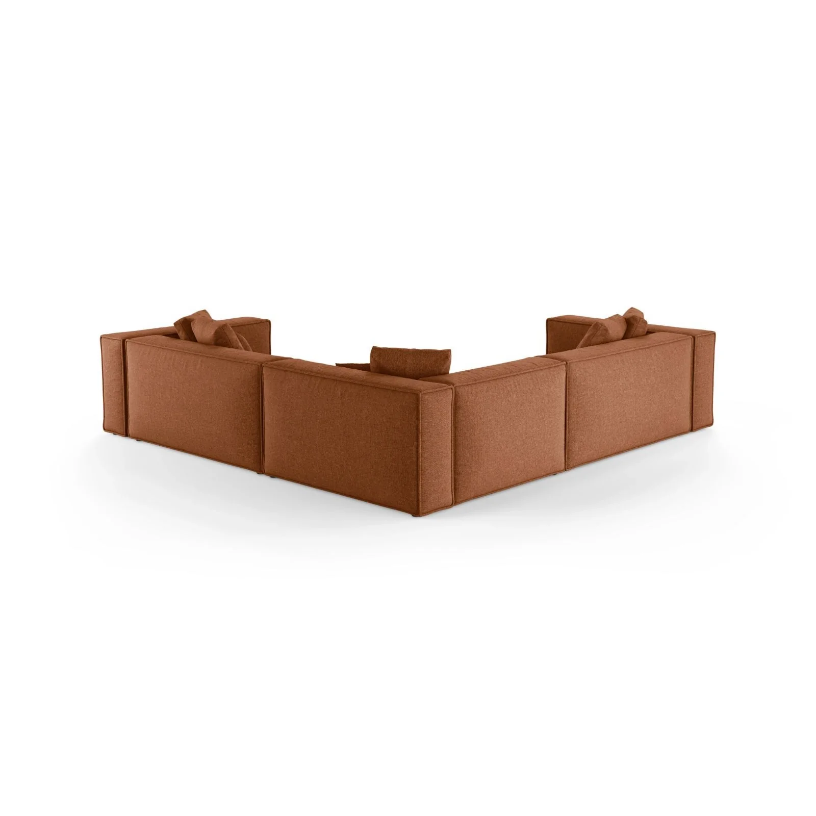 Aveiro 5-Sitzer Ecksofa, symmetrisch, aus Samt, Chenille oder Strukturstoff, 268x268x86 cm - Image 43