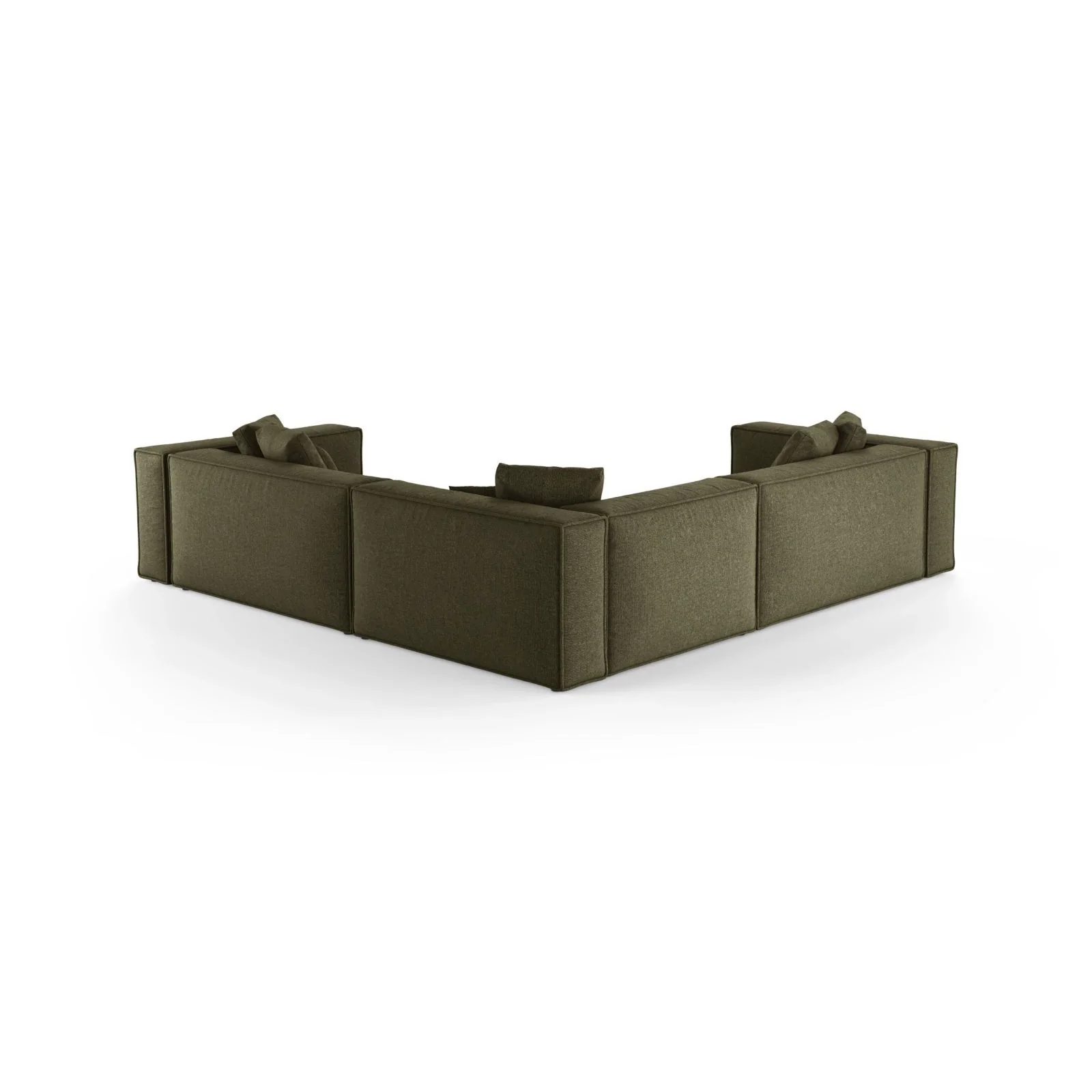 Aveiro 5-Sitzer Ecksofa, symmetrisch, aus Samt, Chenille oder Strukturstoff, 268x268x86 cm - Image 47