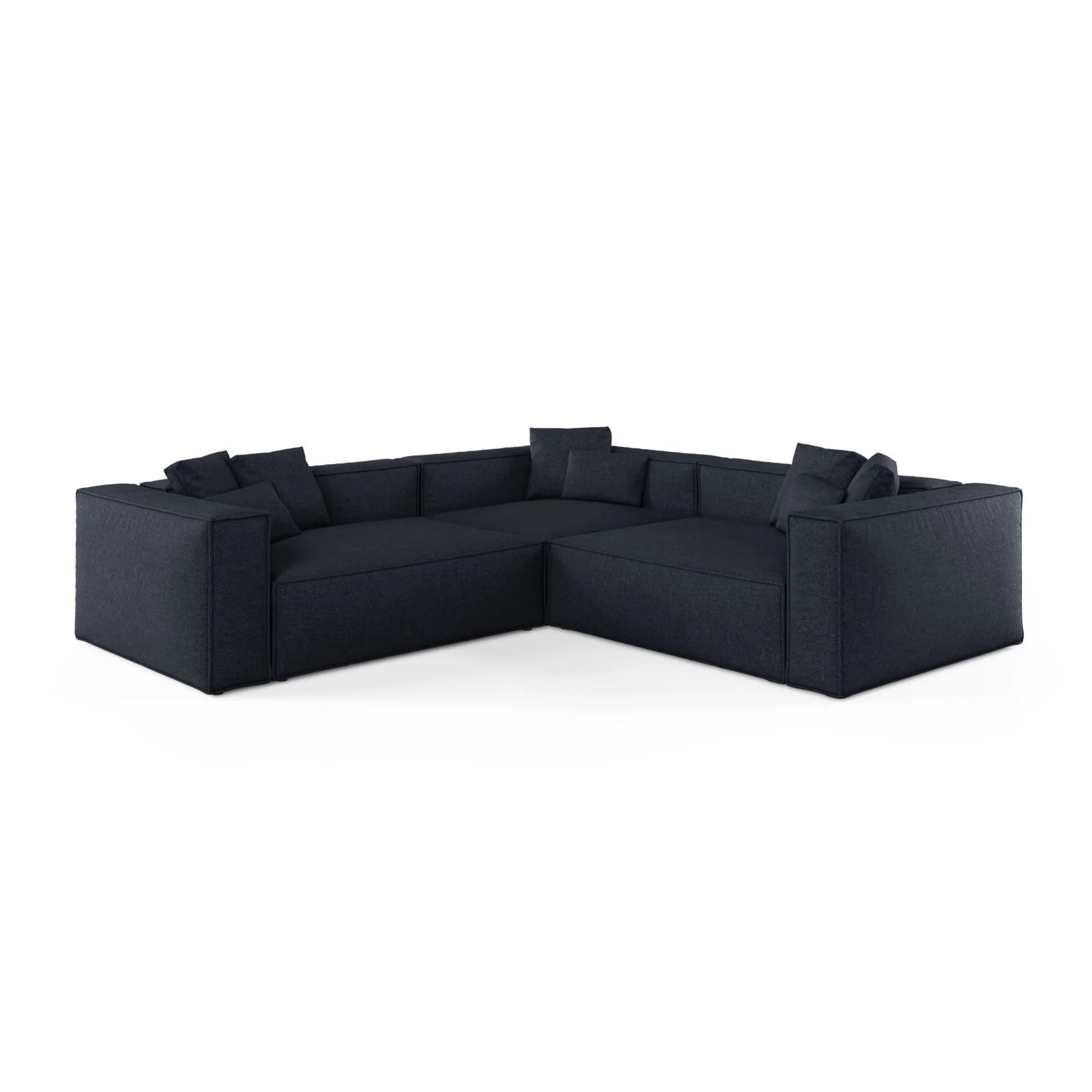 Aveiro 5-Sitzer Ecksofa, symmetrisch, aus Samt, Chenille oder Strukturstoff, 268x268x86 cm - Image 49