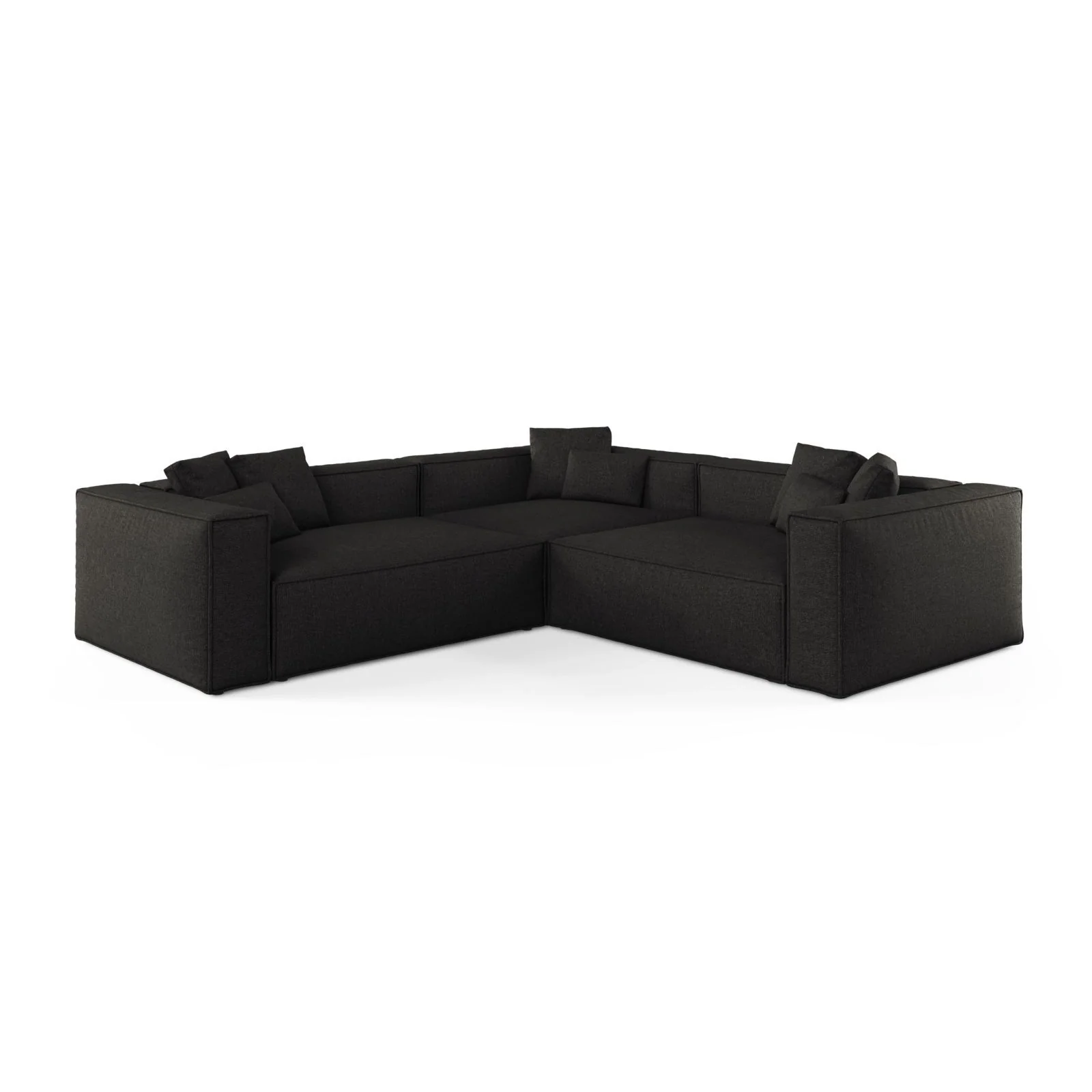 Aveiro 5-Sitzer Ecksofa, symmetrisch, aus Samt, Chenille oder Strukturstoff, 268x268x86 cm - Image 57