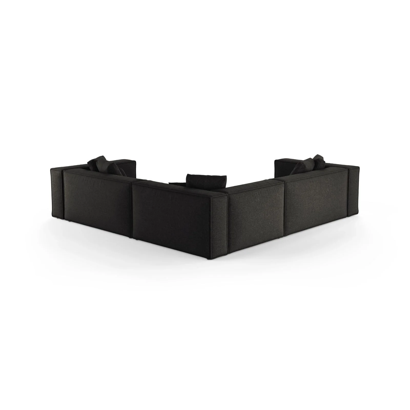 Aveiro 5-Sitzer Ecksofa, symmetrisch, aus Samt, Chenille oder Strukturstoff, 268x268x86 cm - Image 59