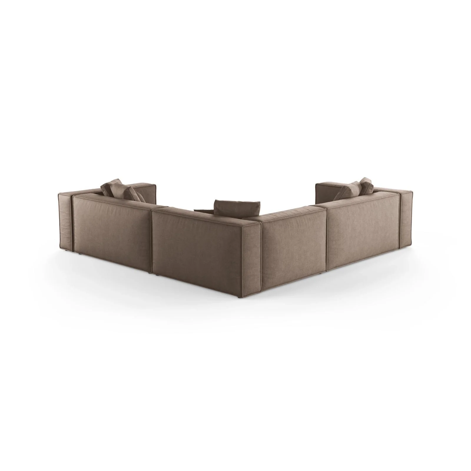 Aveiro 5-Sitzer Ecksofa, symmetrisch, aus Samt, Chenille oder Strukturstoff, 268x268x86 cm - Image 67