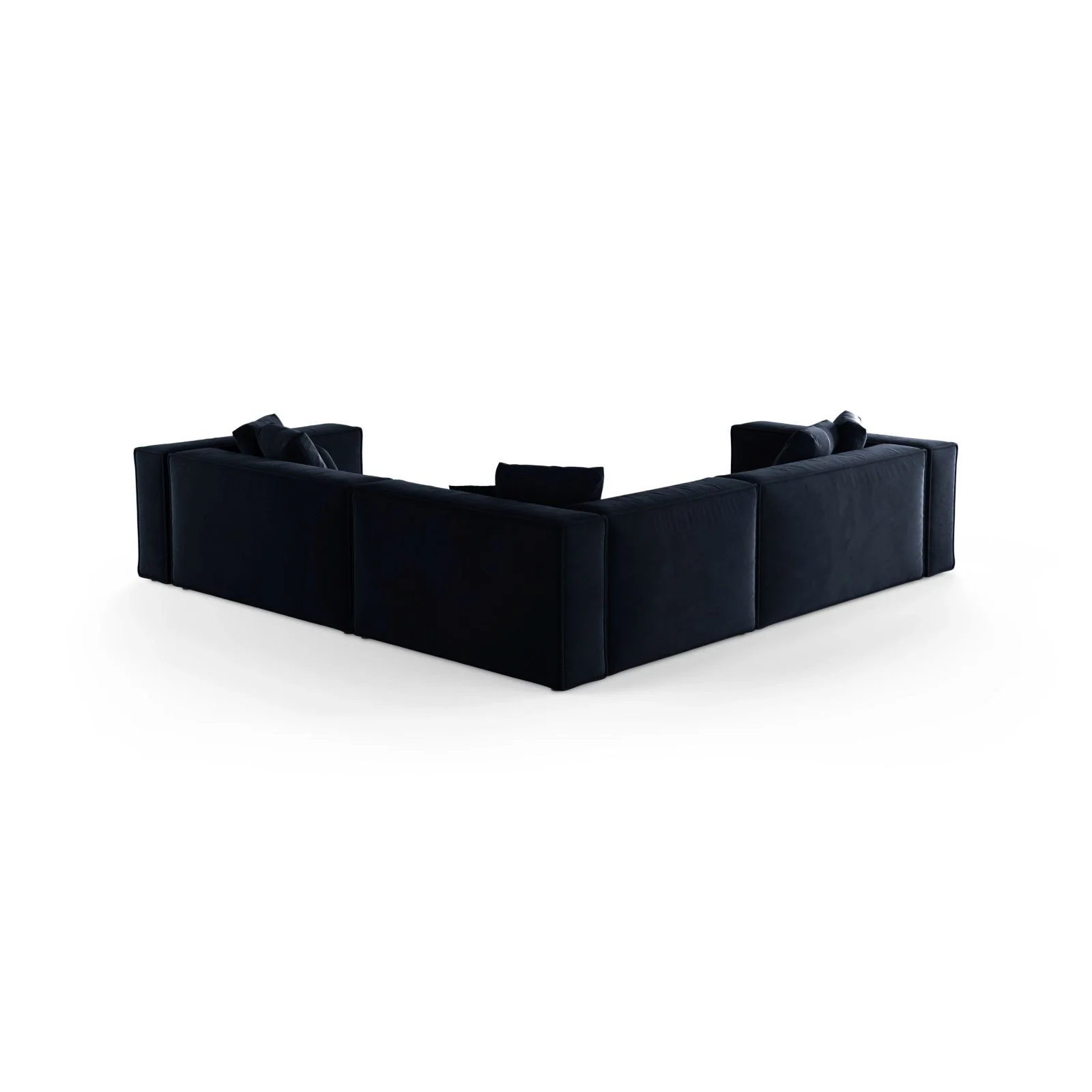 Aveiro 5-Sitzer Ecksofa, symmetrisch, aus Samt, Chenille oder Strukturstoff, 268x268x86 cm - Image 7