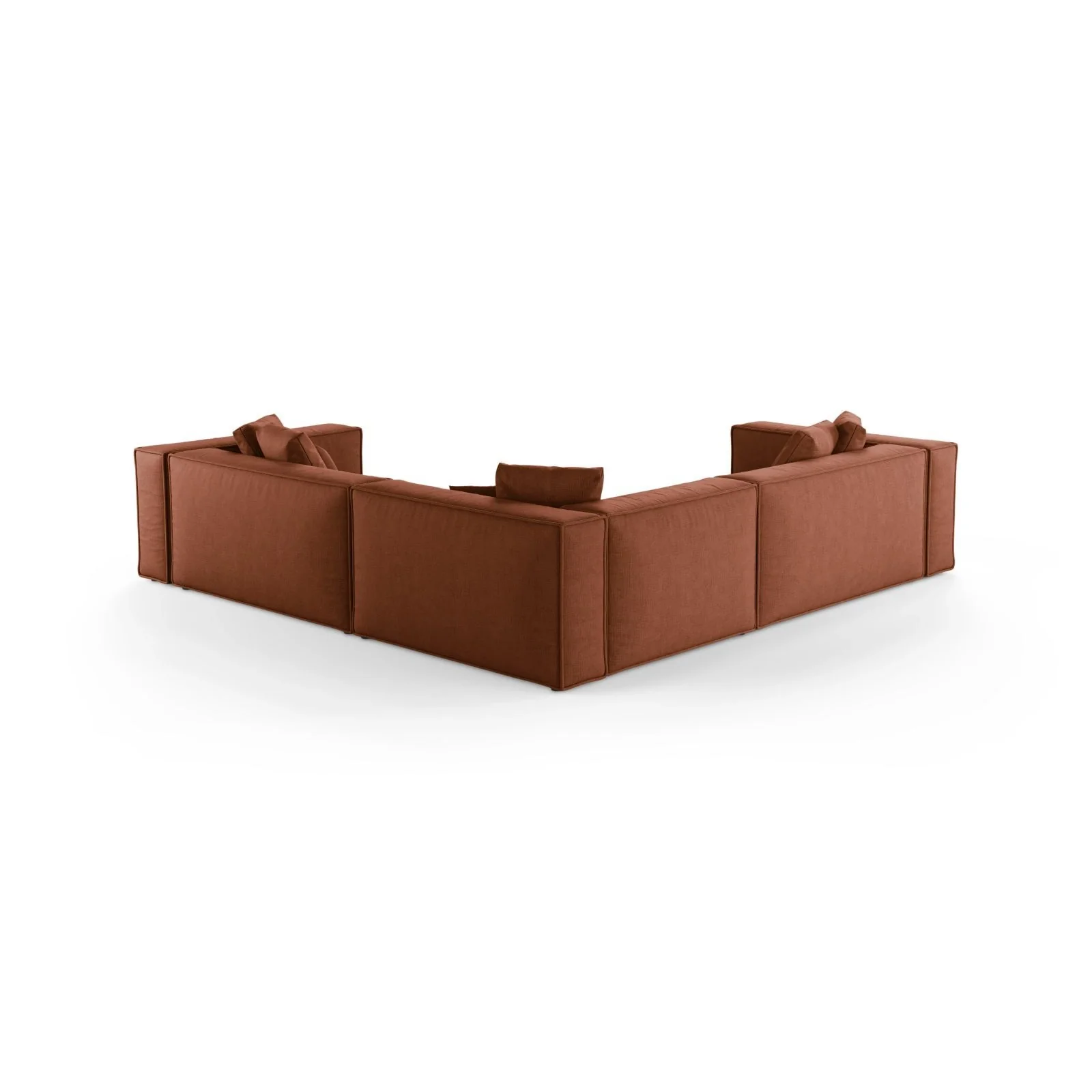 Aveiro 5-Sitzer Ecksofa, symmetrisch, aus Samt, Chenille oder Strukturstoff, 268x268x86 cm - Image 71
