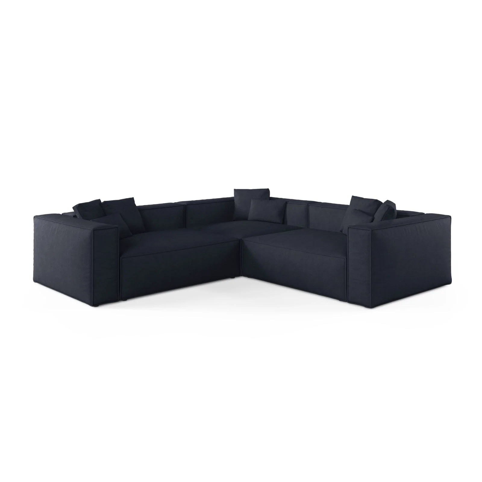 Aveiro 5-Sitzer Ecksofa, symmetrisch, aus Samt, Chenille oder Strukturstoff, 268x268x86 cm - Image 77