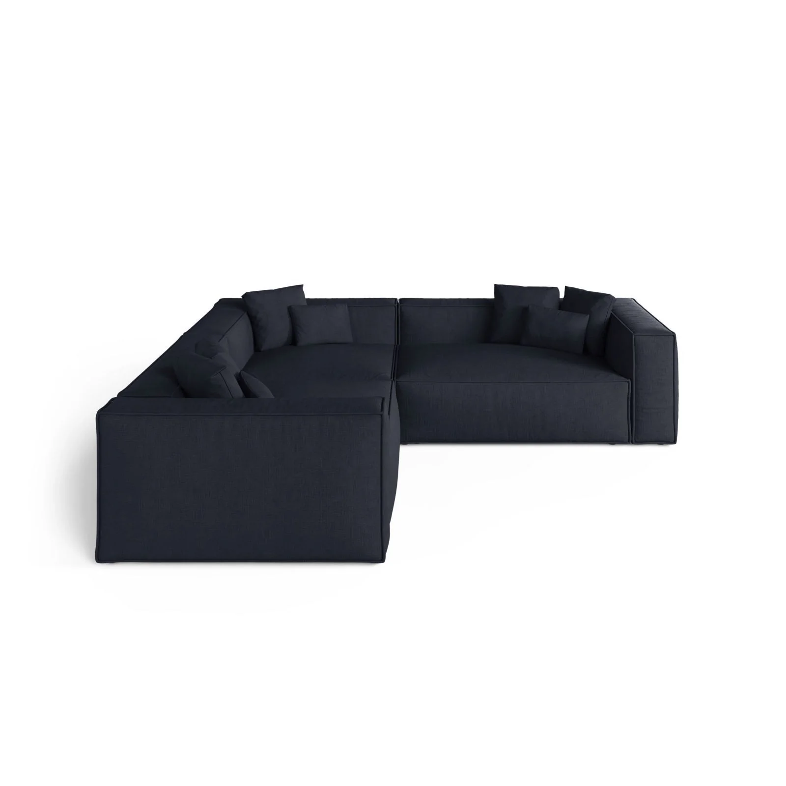 Aveiro 5-Sitzer Ecksofa, symmetrisch, aus Samt, Chenille oder Strukturstoff, 268x268x86 cm - Image 78
