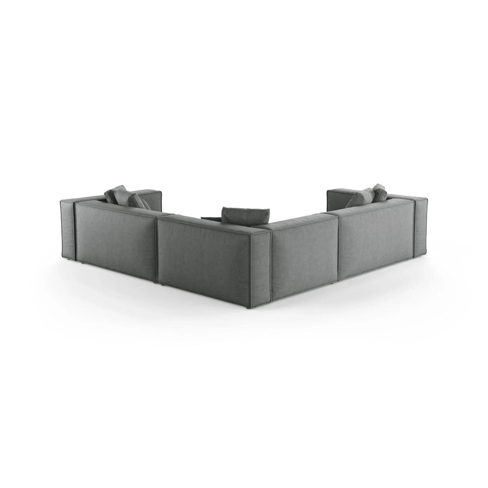 Aveiro 5-Sitzer Ecksofa, symmetrisch, aus Samt, Chenille oder Strukturstoff, 268x268x86 cm - Image 87