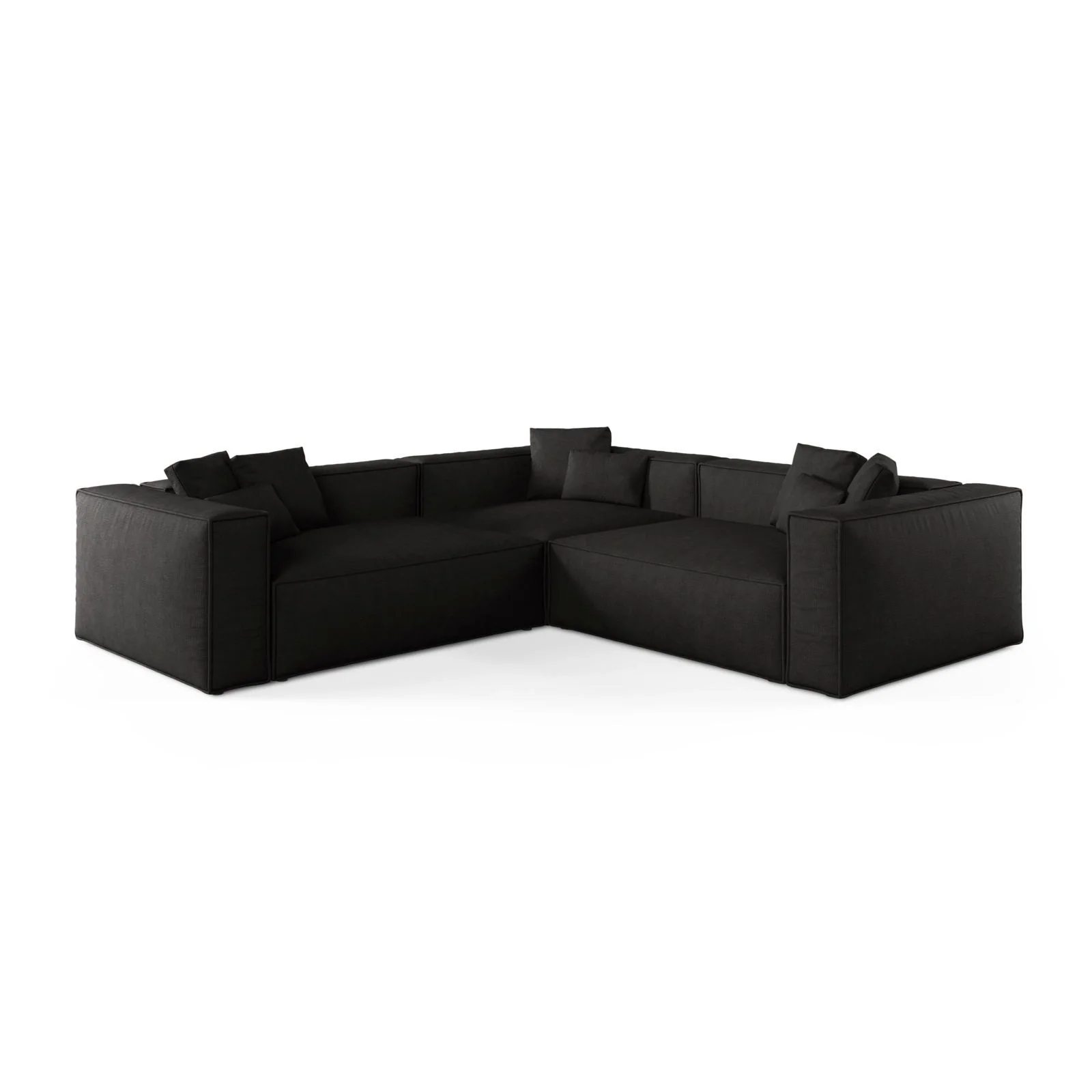 Aveiro 5-Sitzer Ecksofa, symmetrisch, aus Samt, Chenille oder Strukturstoff, 268x268x86 cm - Image 89
