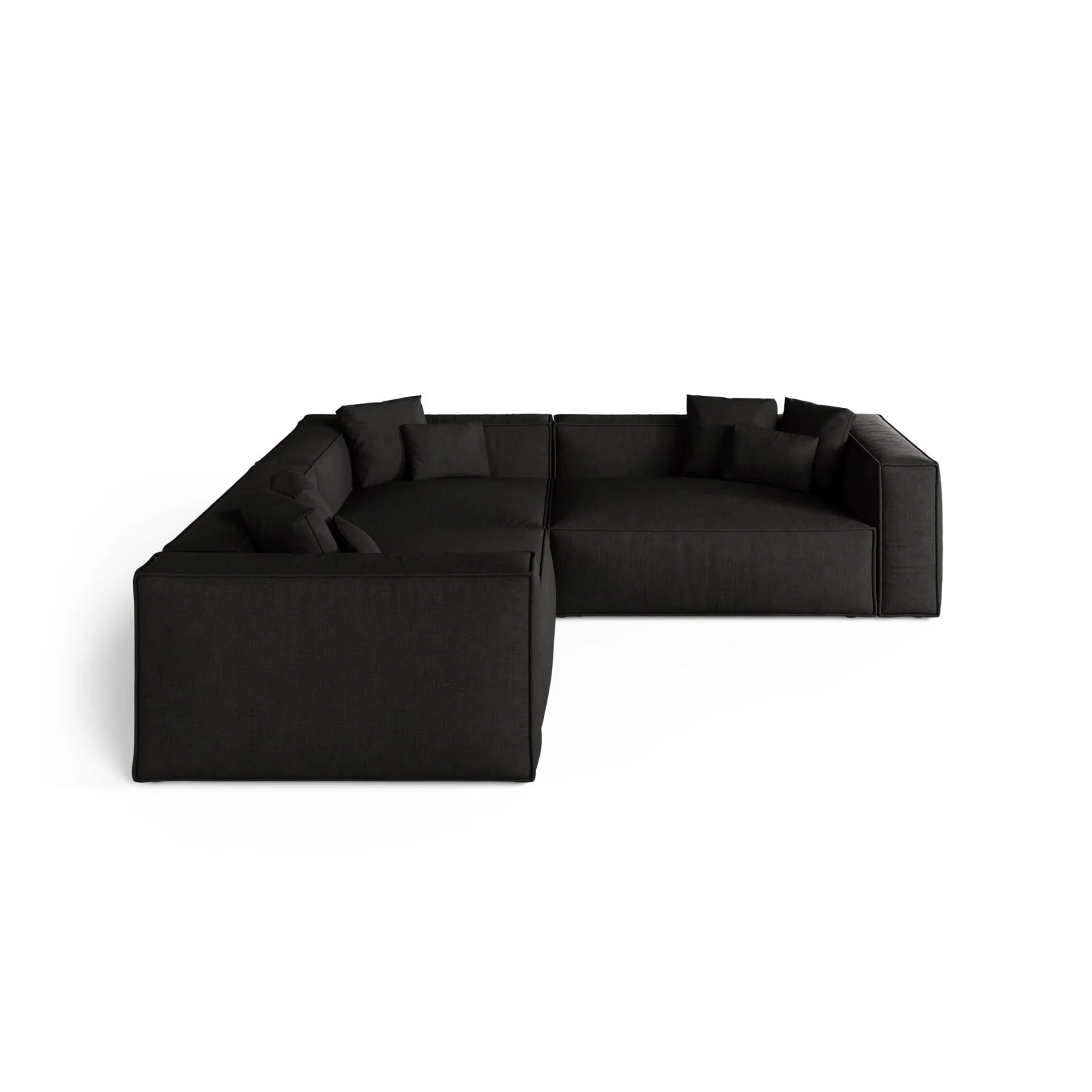 Aveiro 5-Sitzer Ecksofa, symmetrisch, aus Samt, Chenille oder Strukturstoff, 268x268x86 cm - Image 90