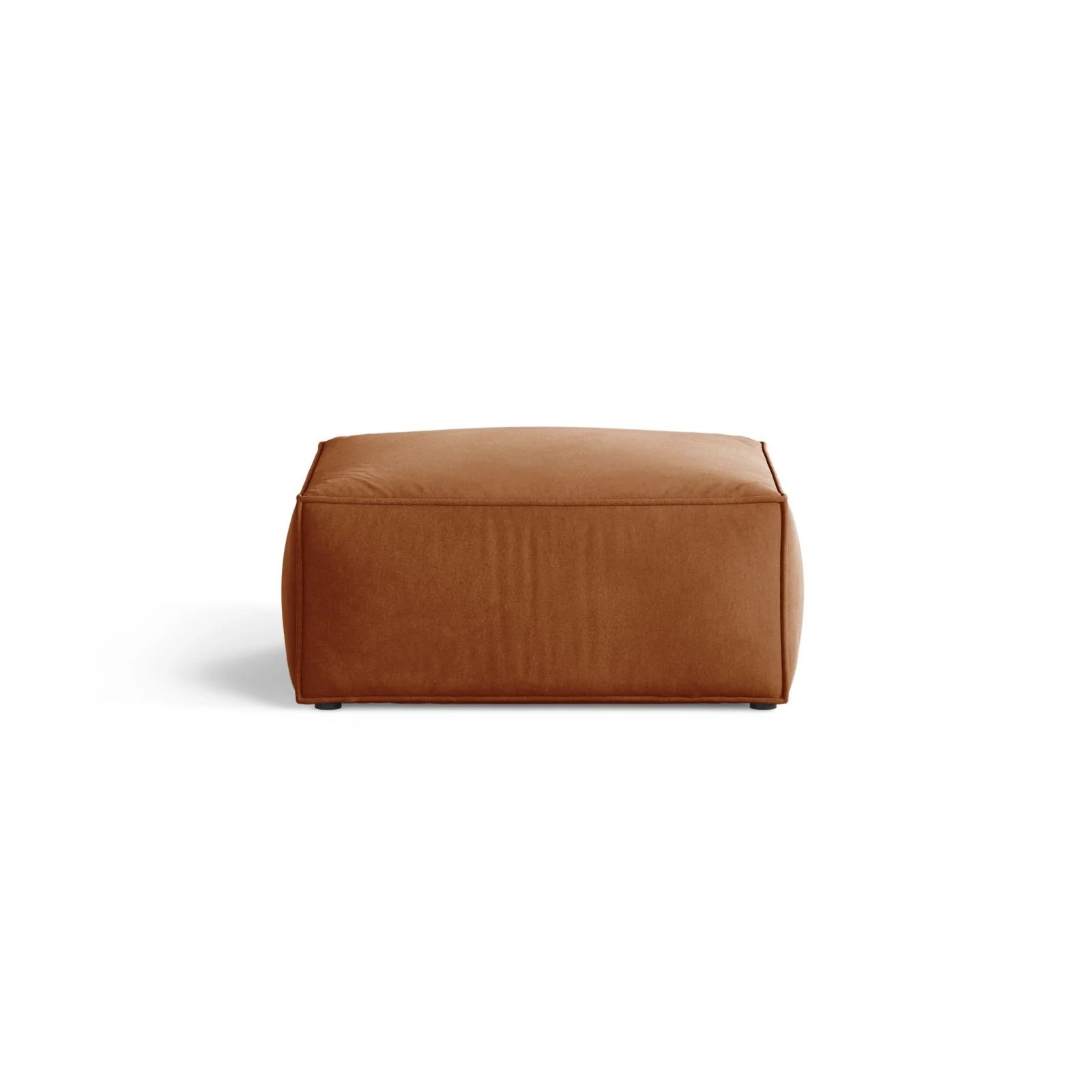 Aveiro Pouf aus Samt, Chenille oder Strukturstoff, 75x75x41 cm - Image 10