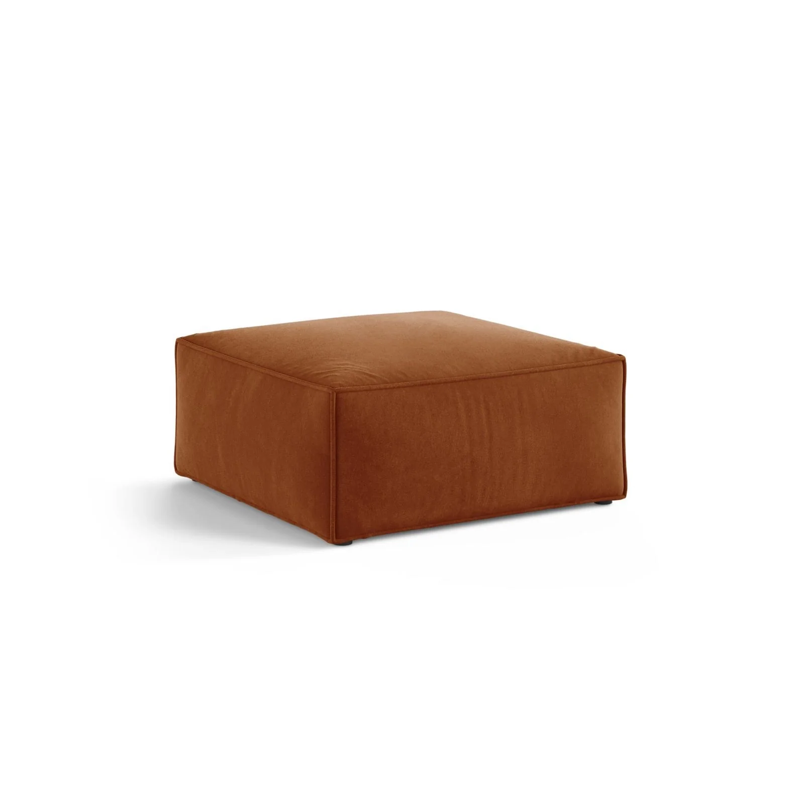 Aveiro Pouf aus Samt, Chenille oder Strukturstoff, 75x75x41 cm - Image 11