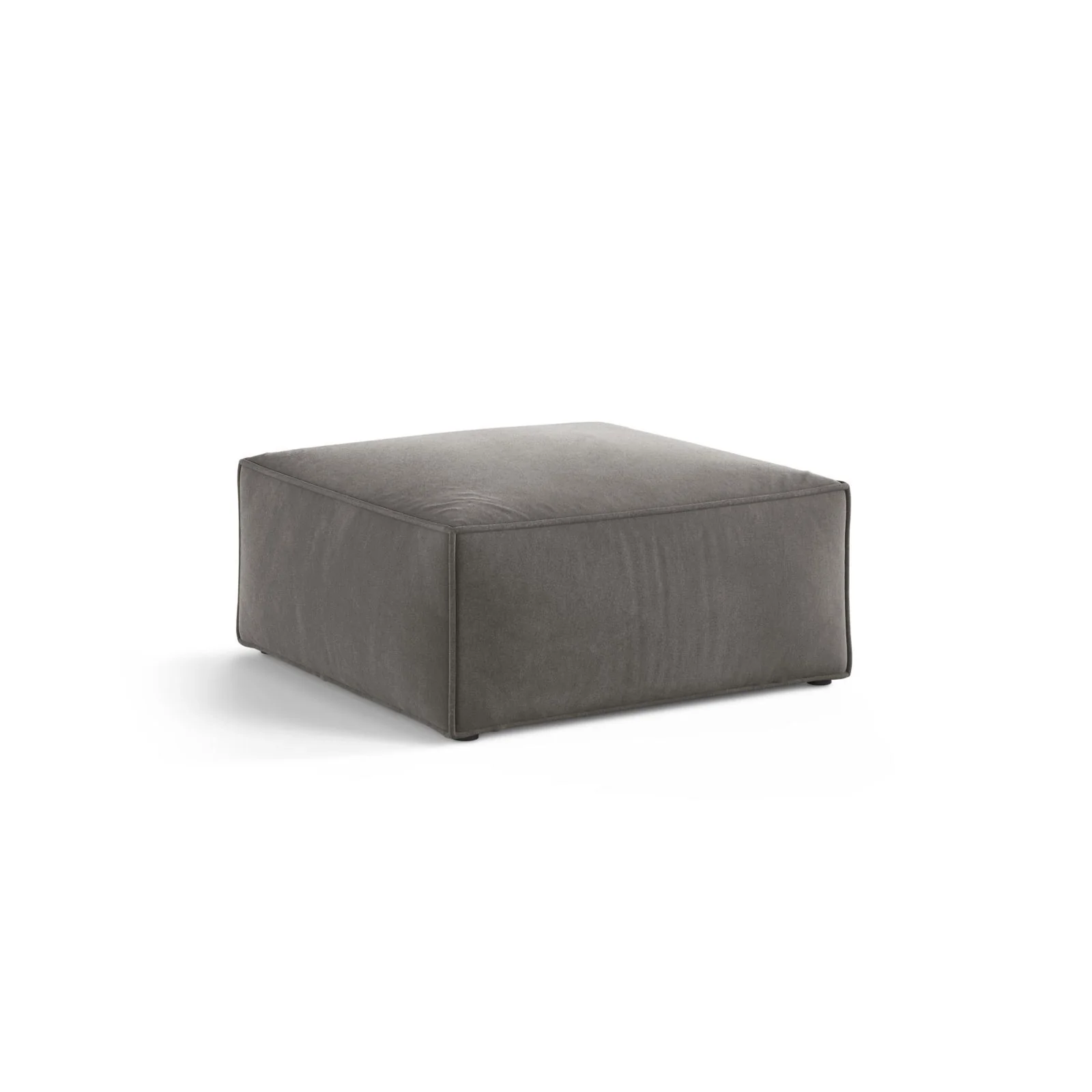 Aveiro Pouf aus Samt, Chenille oder Strukturstoff, 75x75x41 cm - Image 14