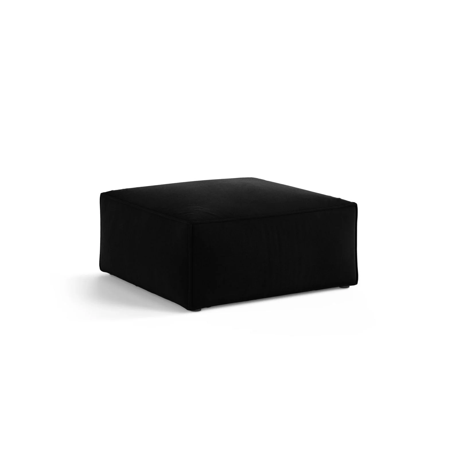 Aveiro Pouf aus Samt, Chenille oder Strukturstoff, 75x75x41 cm - Image 17