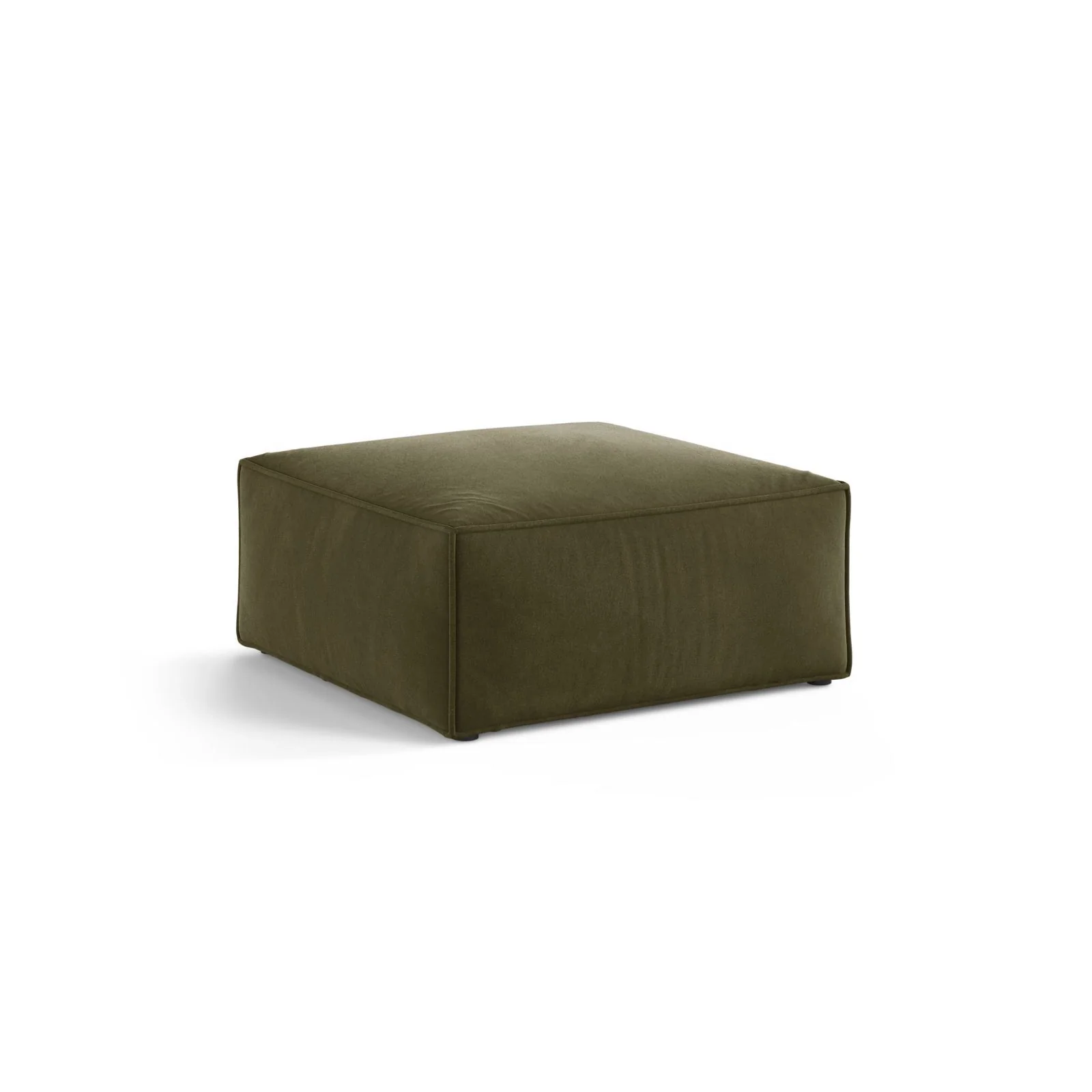 Aveiro Pouf aus Samt, Chenille oder Strukturstoff, 75x75x41 cm - Image 20