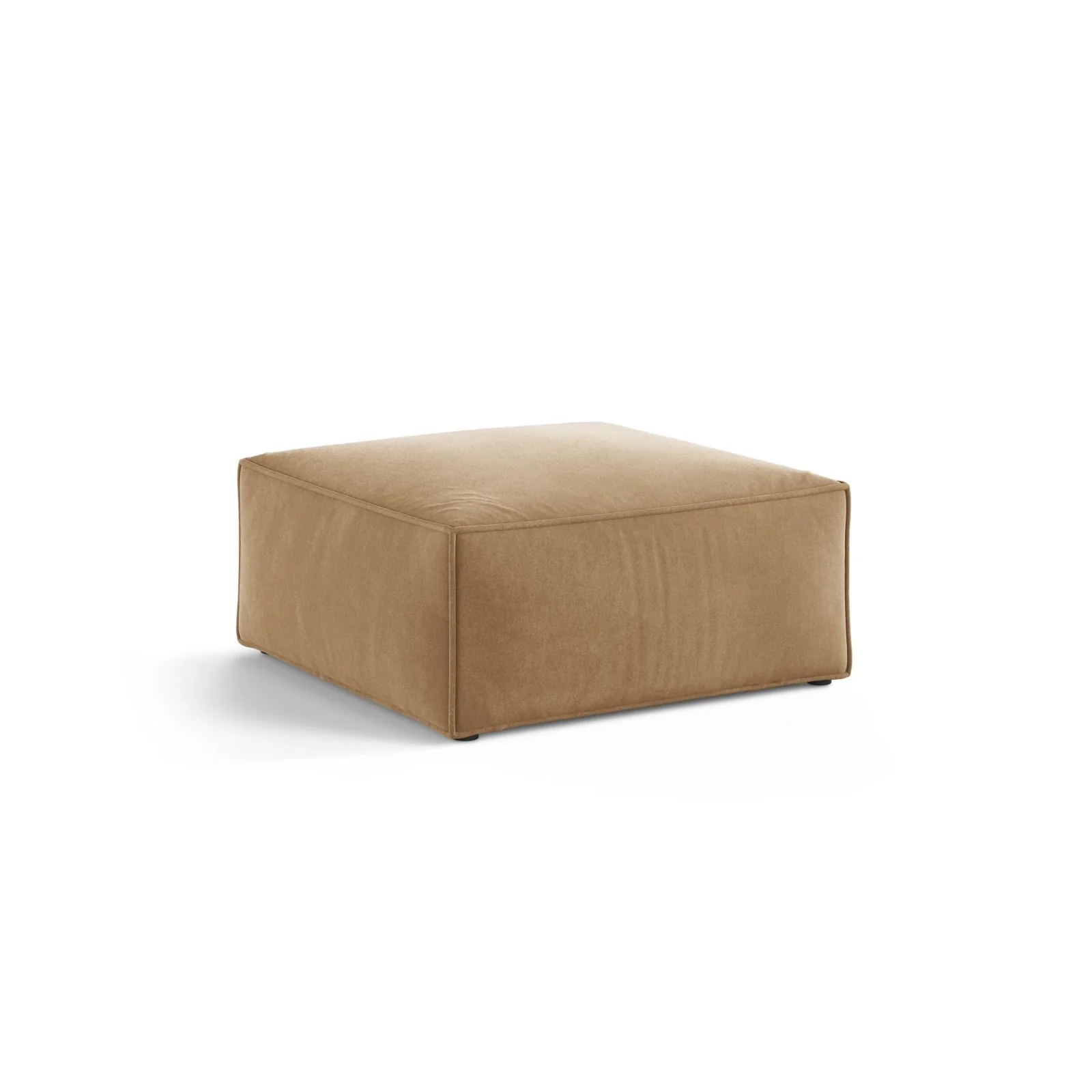 Aveiro Pouf aus Samt, Chenille oder Strukturstoff, 75x75x41 cm - Image 23