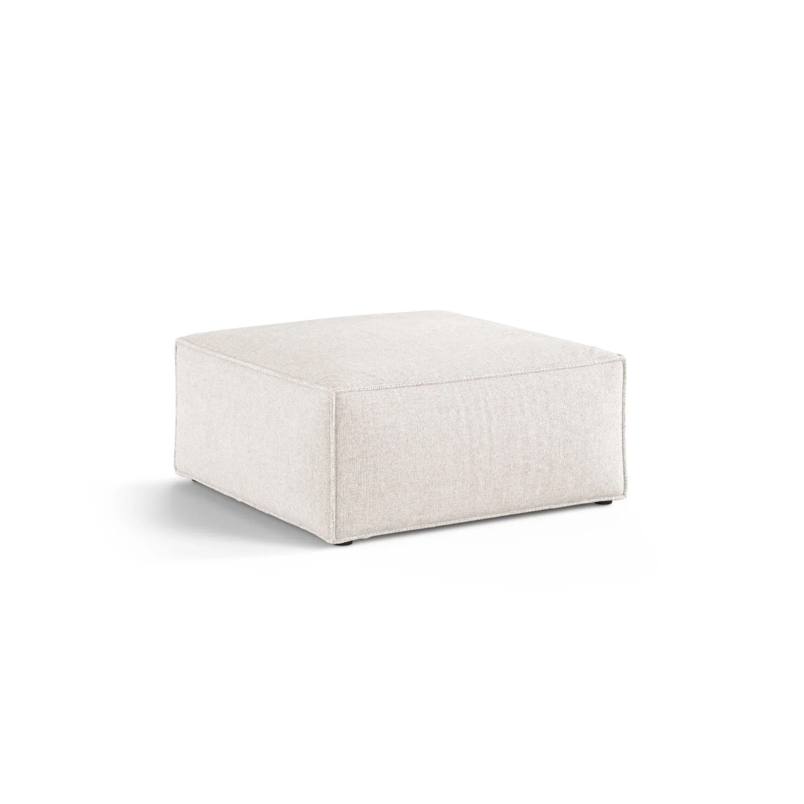 Aveiro Pouf aus Samt, Chenille oder Strukturstoff, 75x75x41 cm - Image 26