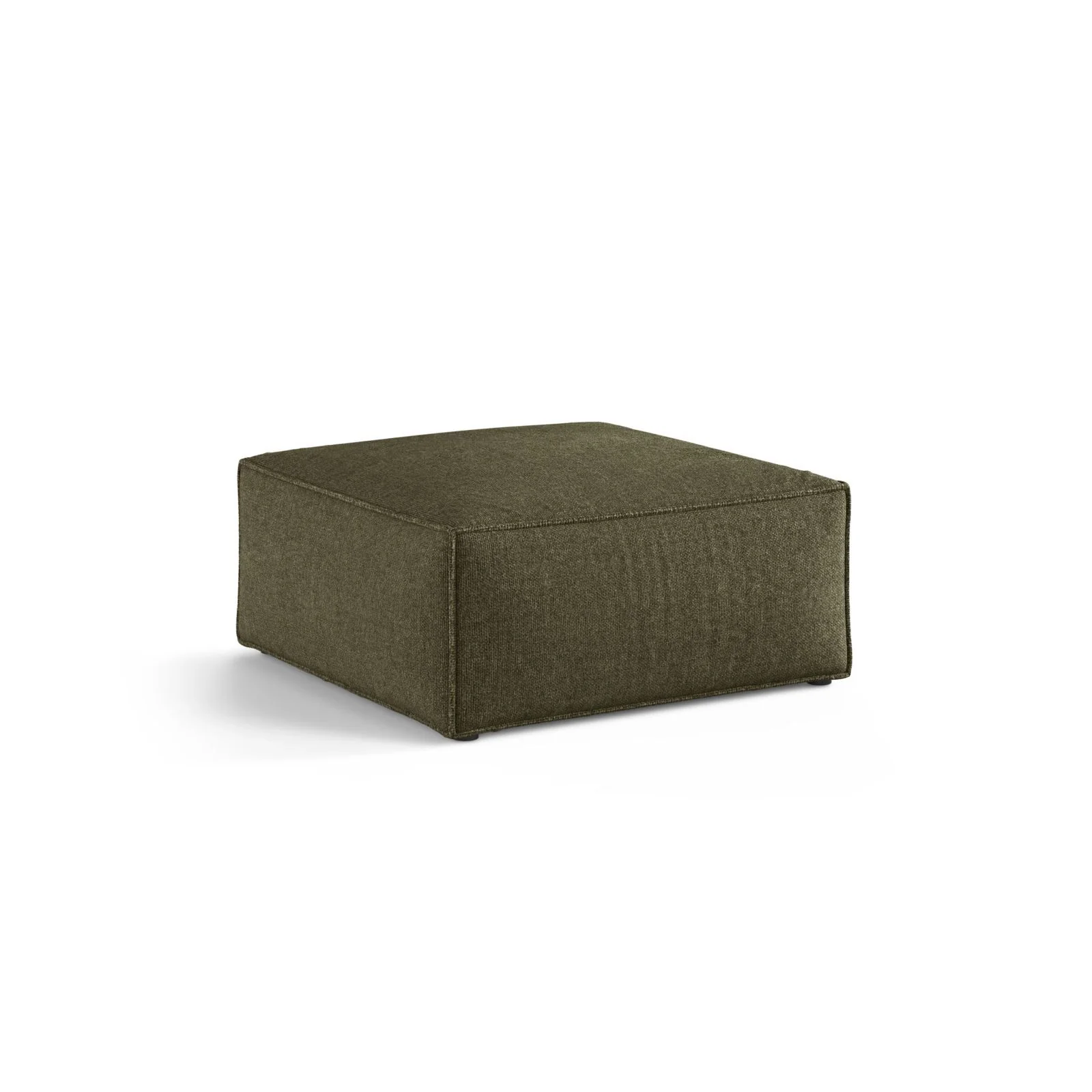 Aveiro Pouf aus Samt, Chenille oder Strukturstoff, 75x75x41 cm - Image 35