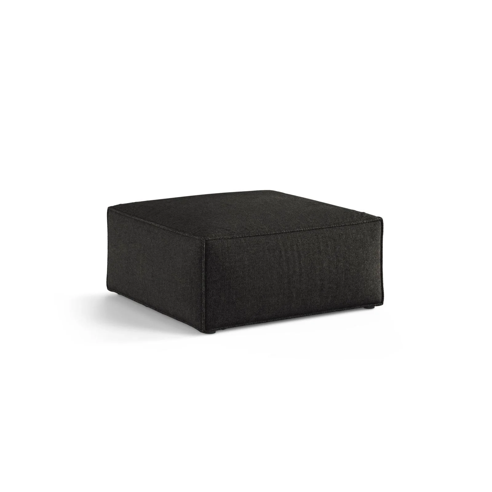 Aveiro Pouf aus Samt, Chenille oder Strukturstoff, 75x75x41 cm - Image 44