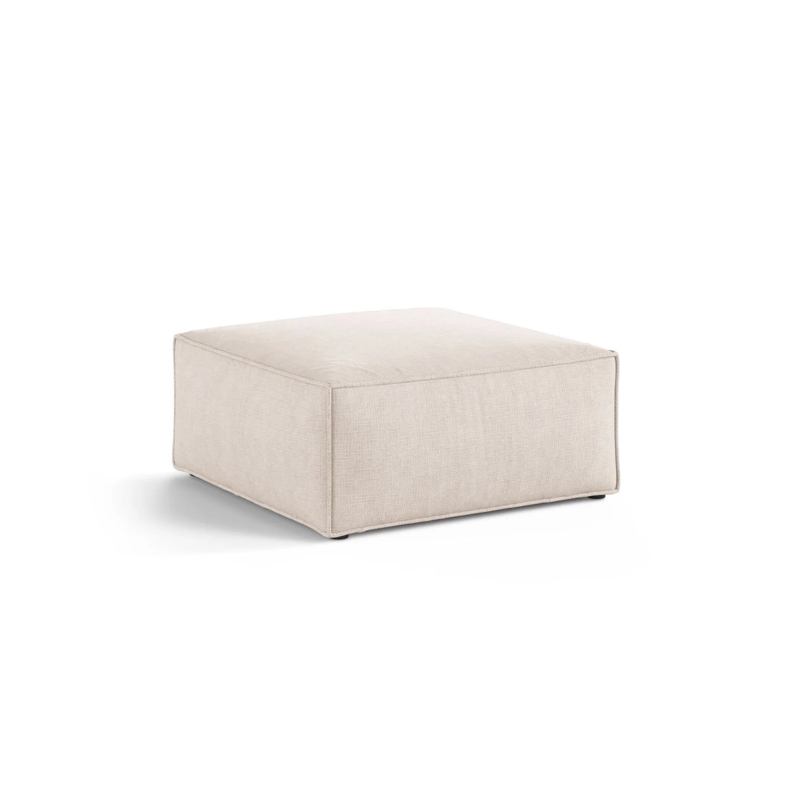 Aveiro Pouf aus Samt, Chenille oder Strukturstoff, 75x75x41 cm - Image 47