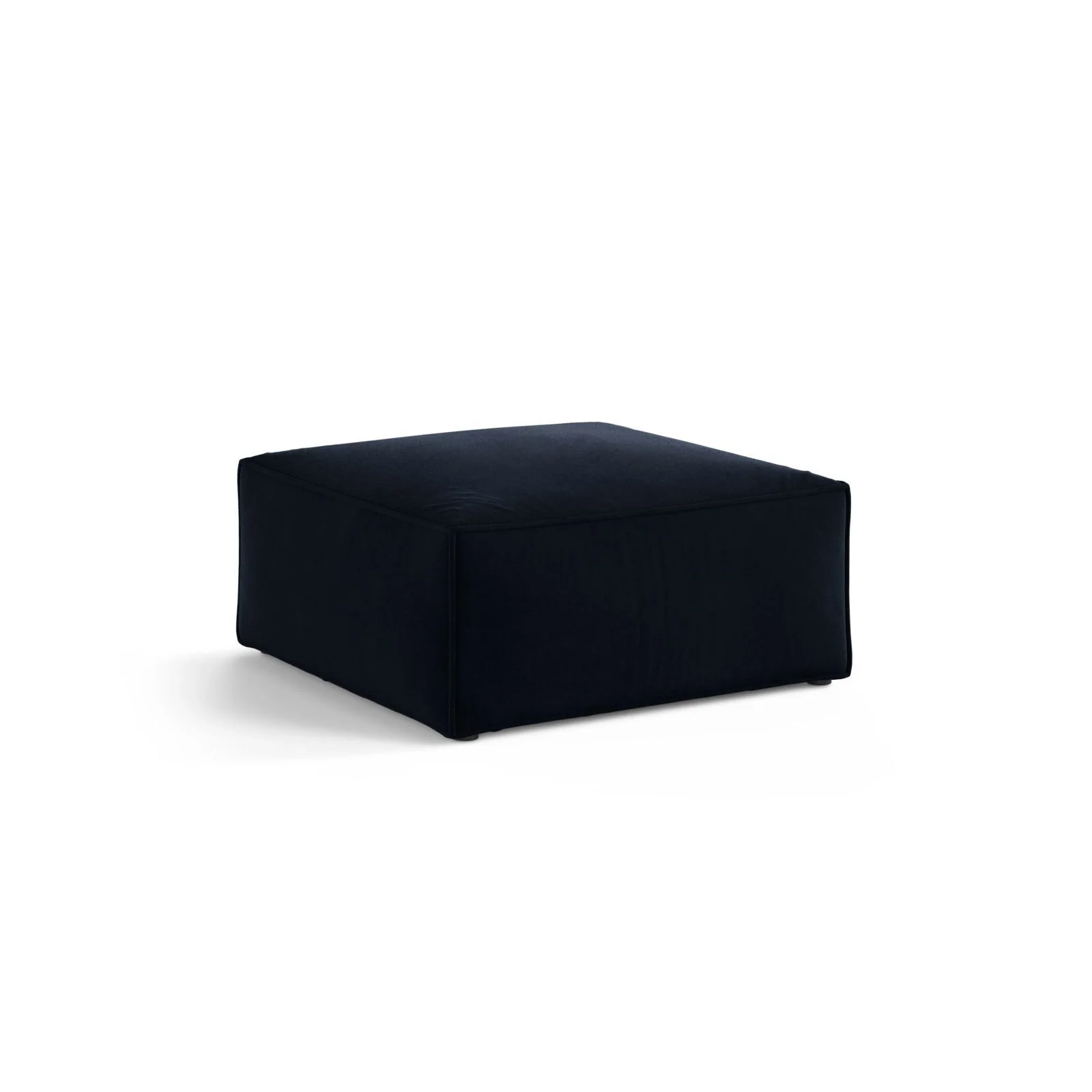 Aveiro Pouf aus Samt, Chenille oder Strukturstoff, 75x75x41 cm - Image 5