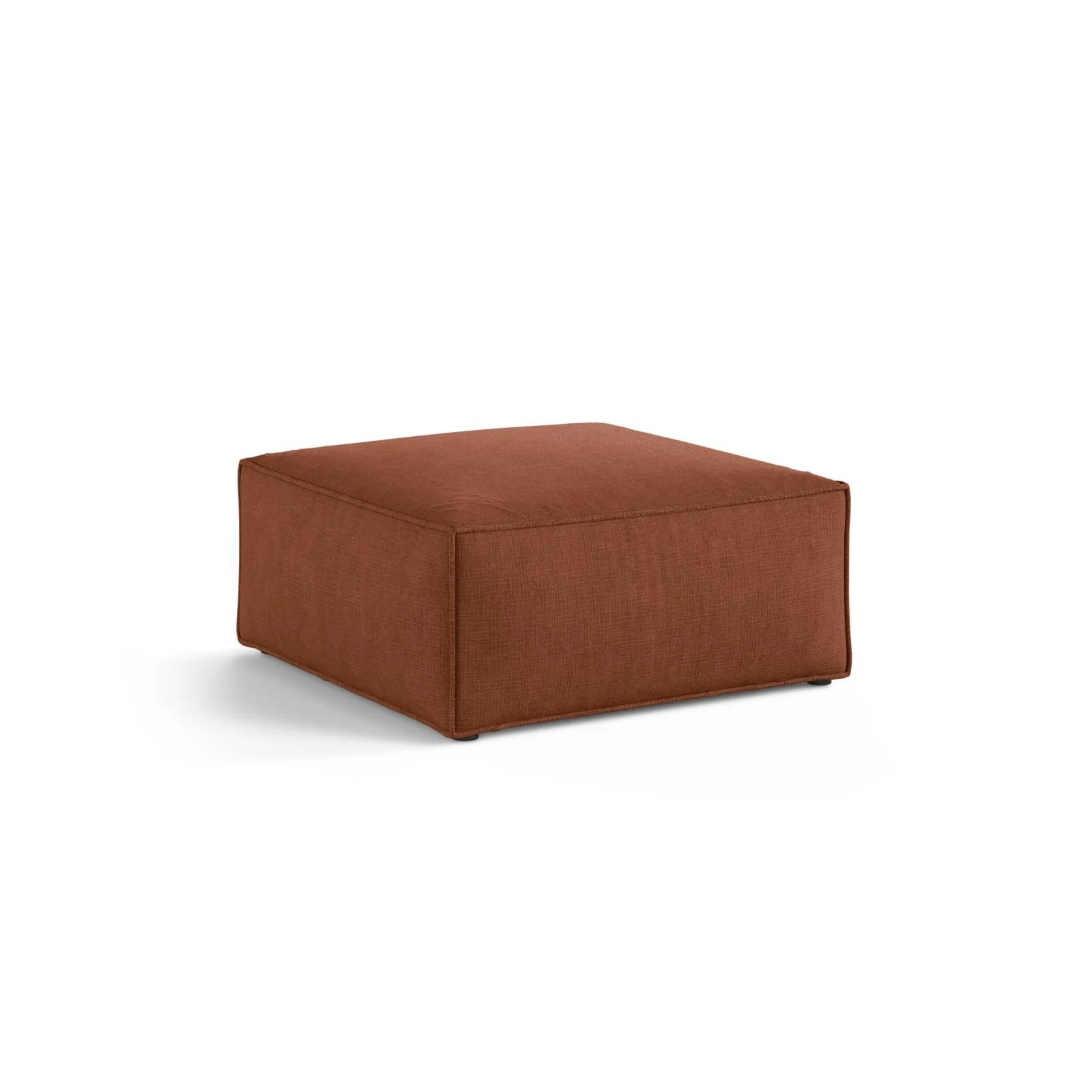 Aveiro Pouf aus Samt, Chenille oder Strukturstoff, 75x75x41 cm - Image 53
