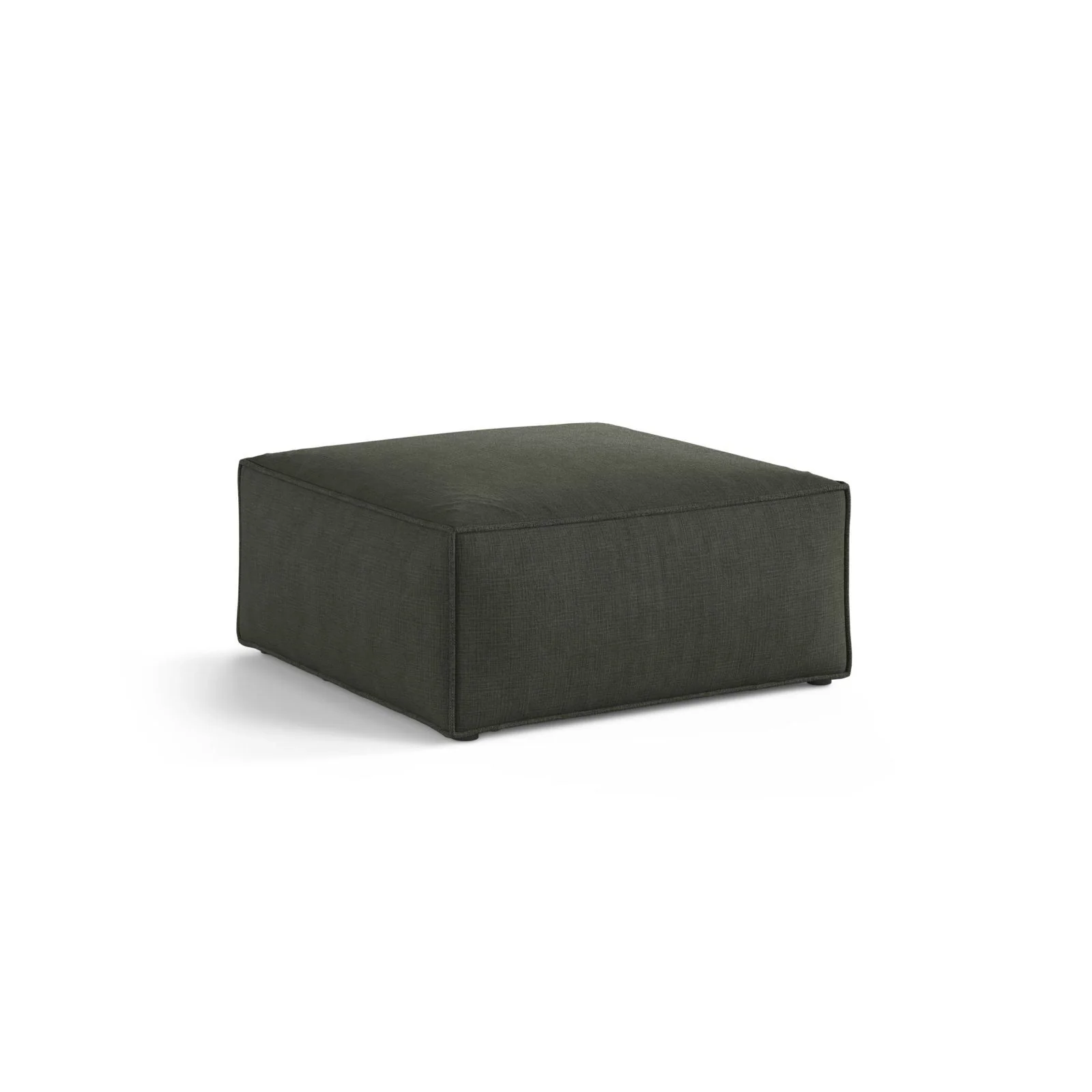 Aveiro Pouf aus Samt, Chenille oder Strukturstoff, 75x75x41 cm - Image 56
