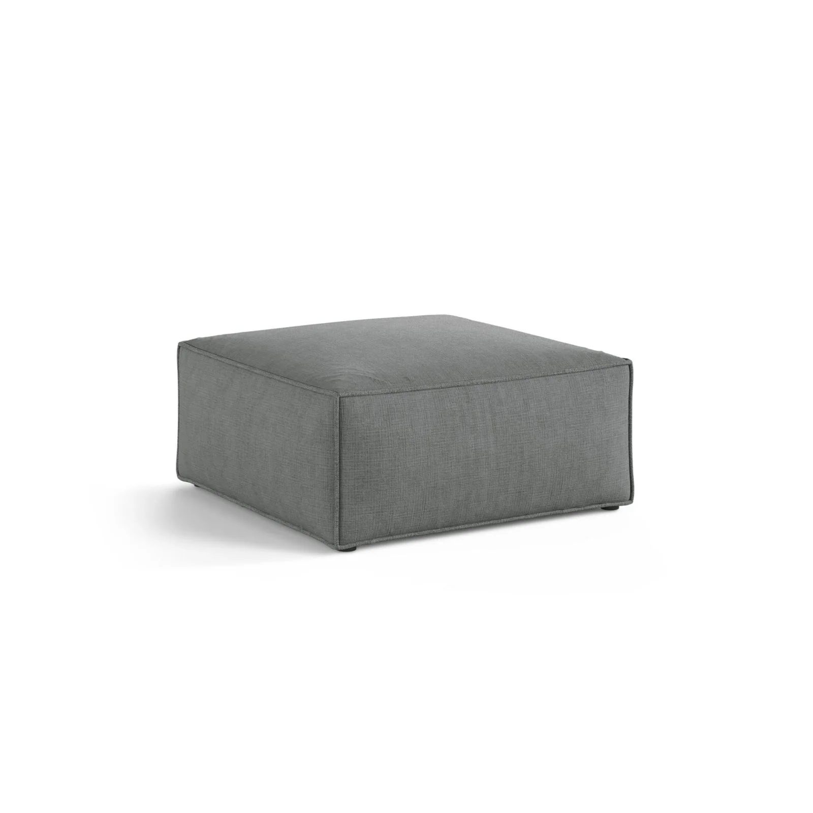 Aveiro Pouf aus Samt, Chenille oder Strukturstoff, 75x75x41 cm - Image 65