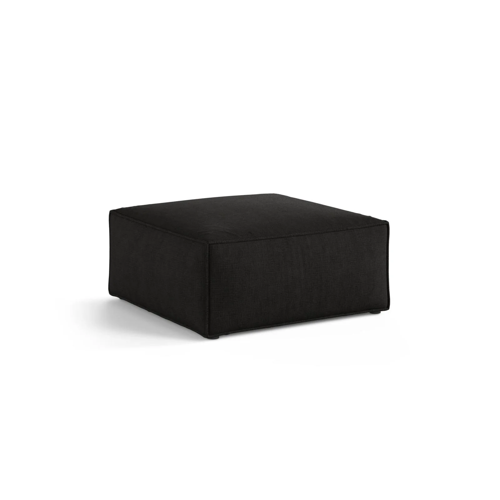 Aveiro Pouf aus Samt, Chenille oder Strukturstoff, 75x75x41 cm - Image 68