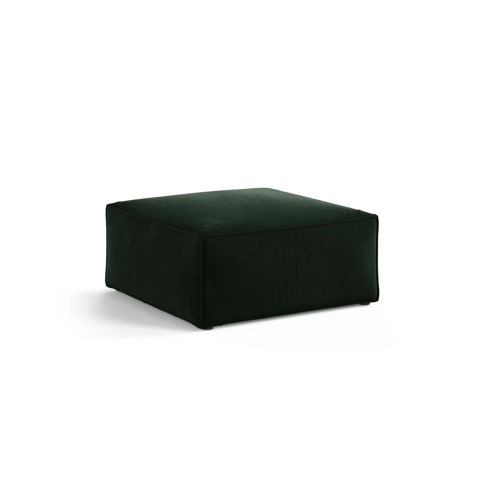 Aveiro Pouf aus Samt, Chenille oder Strukturstoff, 75x75x41 cm - Image 8