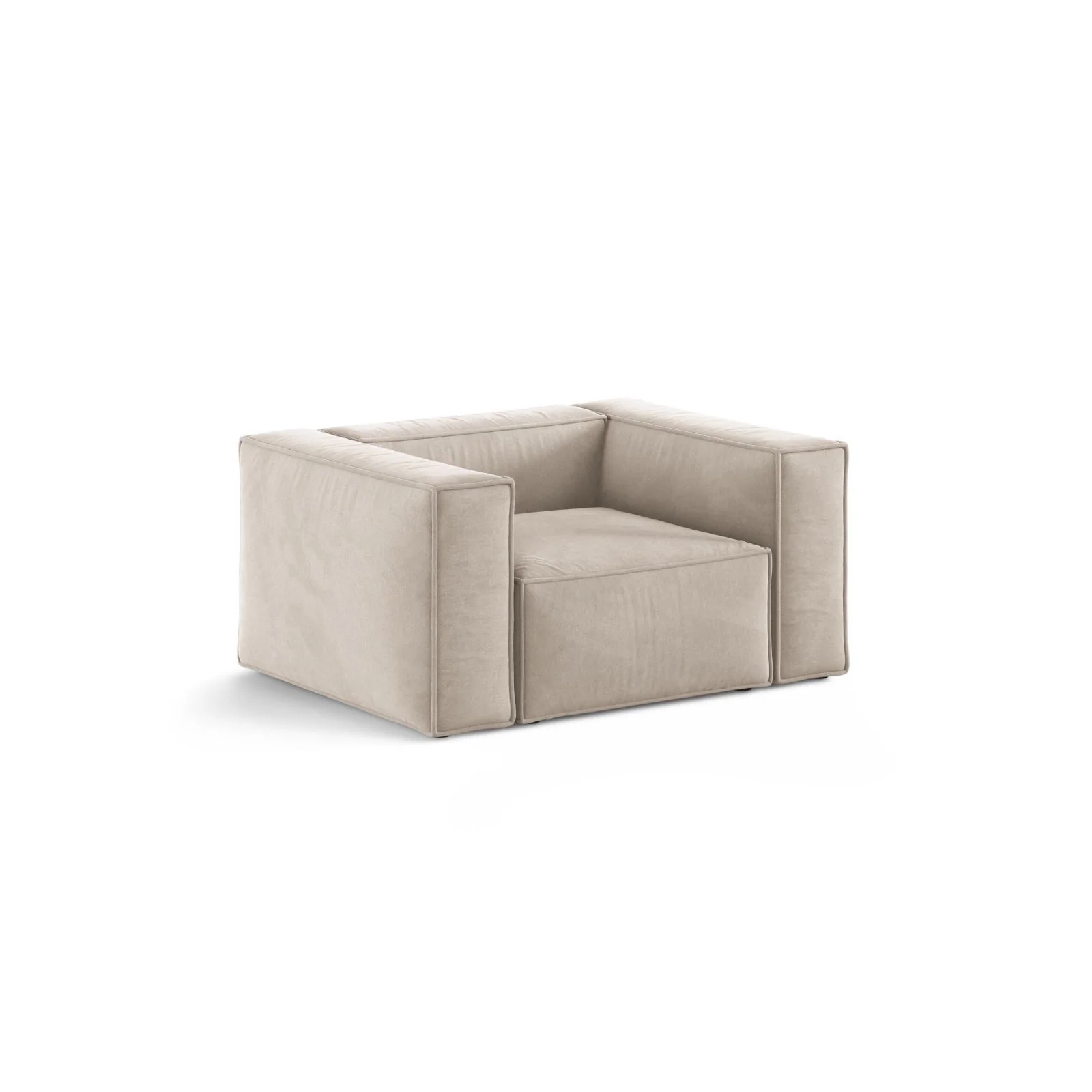 Aveiro Sessel aus Samt, Chenille oder Strukturstoff, 114x90x71 cm - Image 2