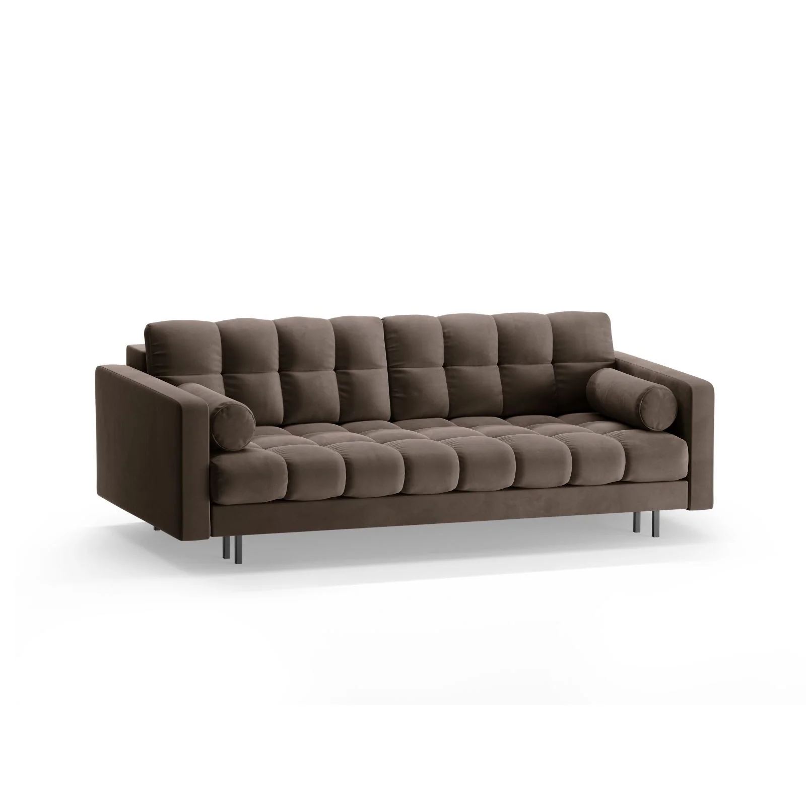 Bali 3-Sitzer Sofa mit Schlaffunktion und Stauraum, aus Samt, Boucle oder Strukturstoff, 222x84x105 cm - Image 124