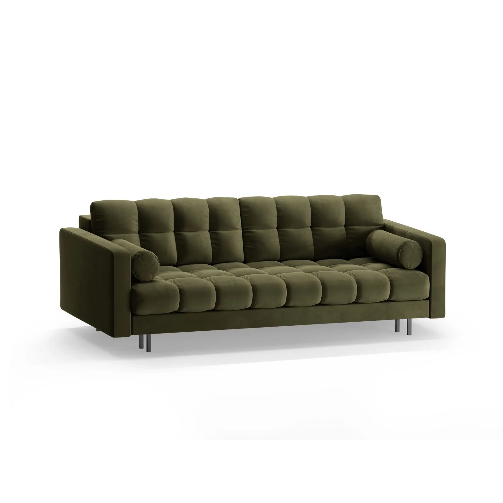 Bali 3-Sitzer Sofa mit Schlaffunktion und Stauraum, aus Samt, Boucle oder Strukturstoff, 222x84x105 cm - Image 132
