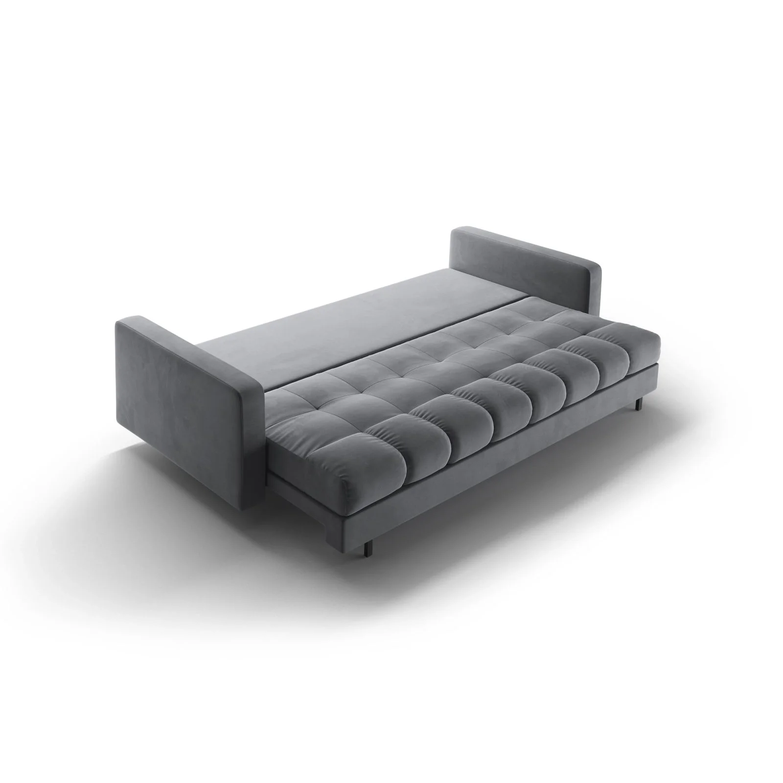 Bali 3-Sitzer Sofa mit Schlaffunktion und Stauraum, aus Samt, Boucle oder Strukturstoff, 222x84x105 cm - Image 158
