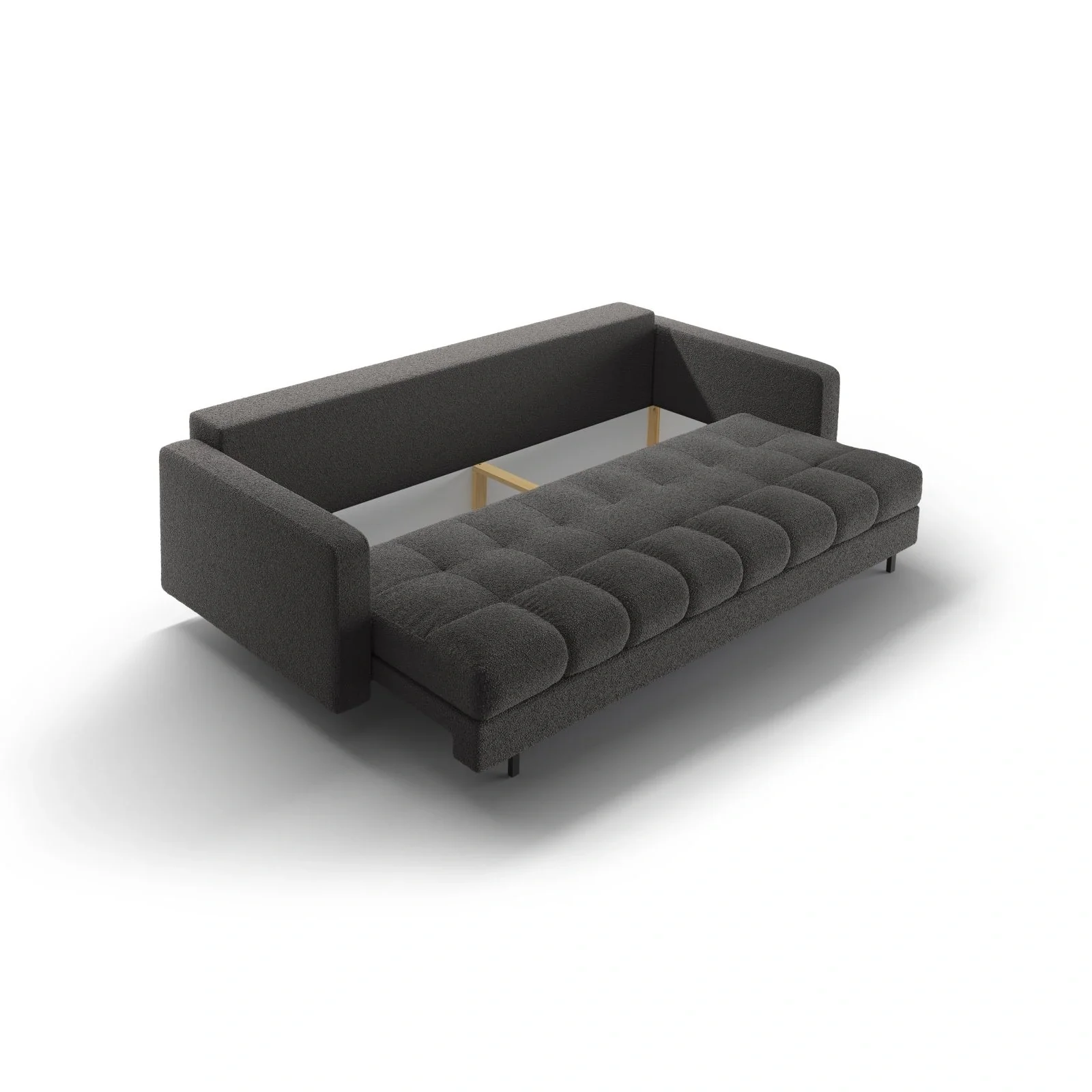 Bali 3-Sitzer Sofa mit Schlaffunktion und Stauraum, aus Samt, Boucle oder Strukturstoff, 222x84x105 cm - Image 21