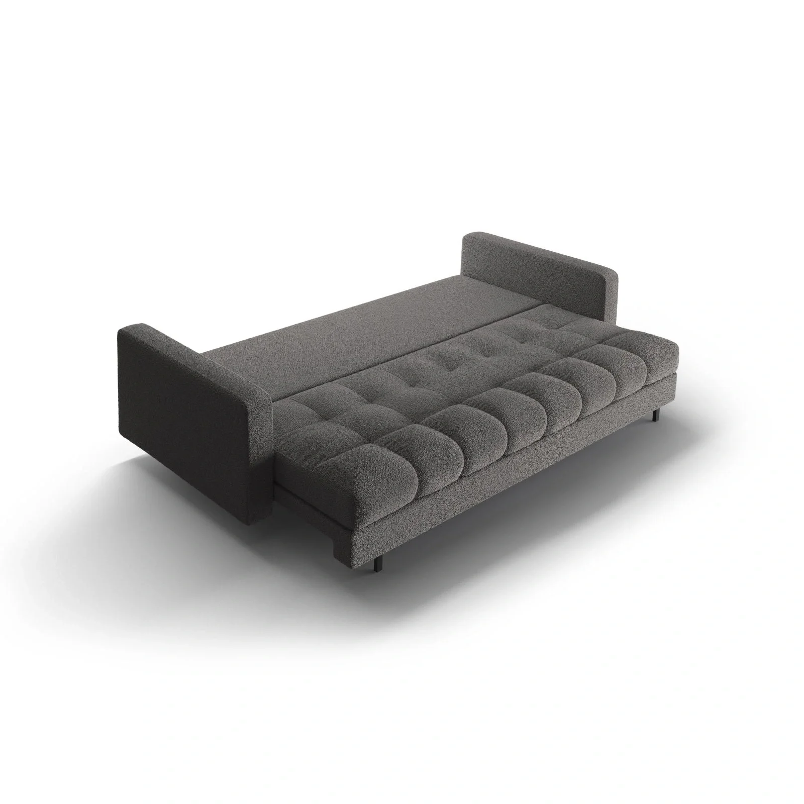Bali 3-Sitzer Sofa mit Schlaffunktion und Stauraum, aus Samt, Boucle oder Strukturstoff, 222x84x105 cm - Image 22