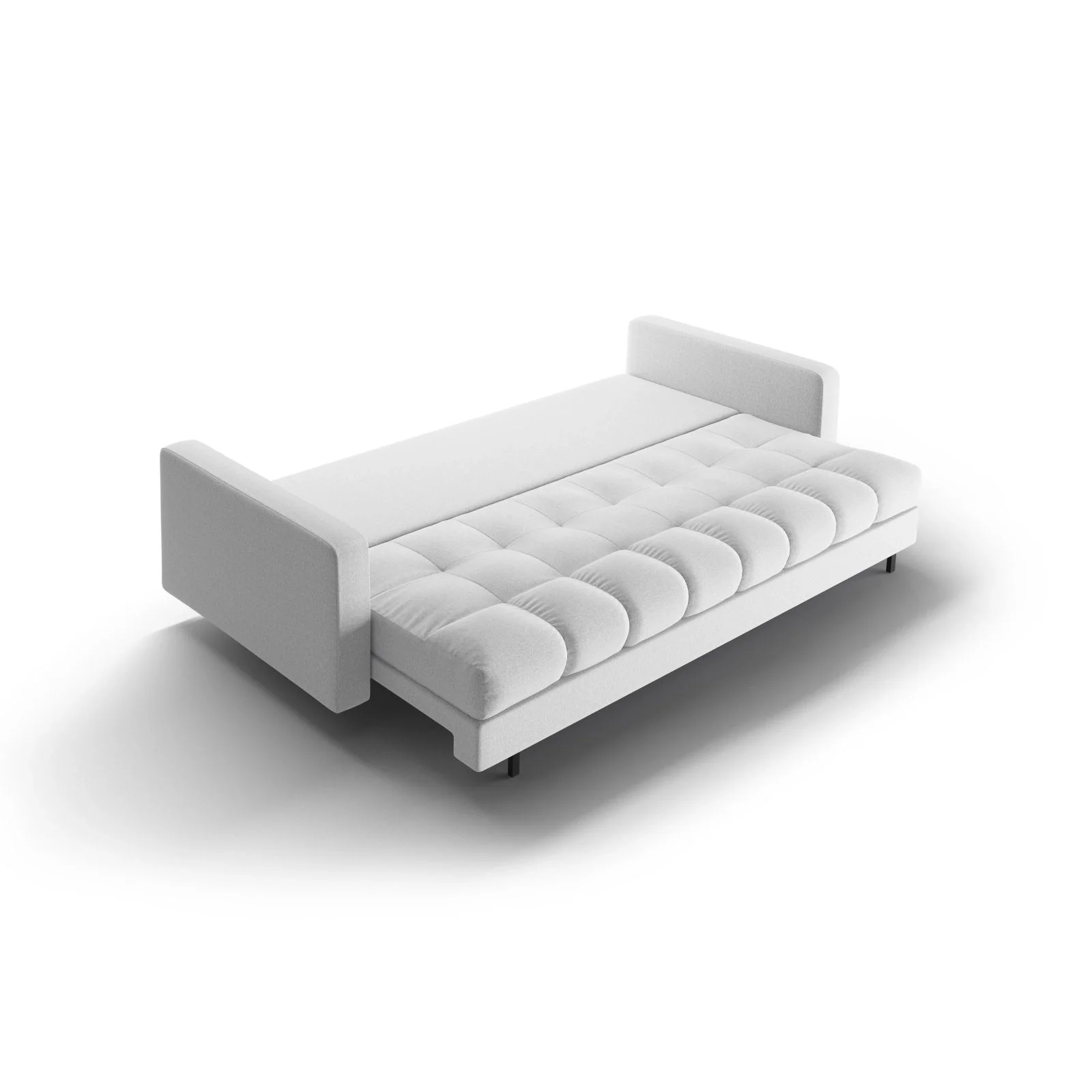 Bali 3-Sitzer Sofa mit Schlaffunktion und Stauraum, aus Samt, Boucle oder Strukturstoff, 222x84x105 cm - Image 86